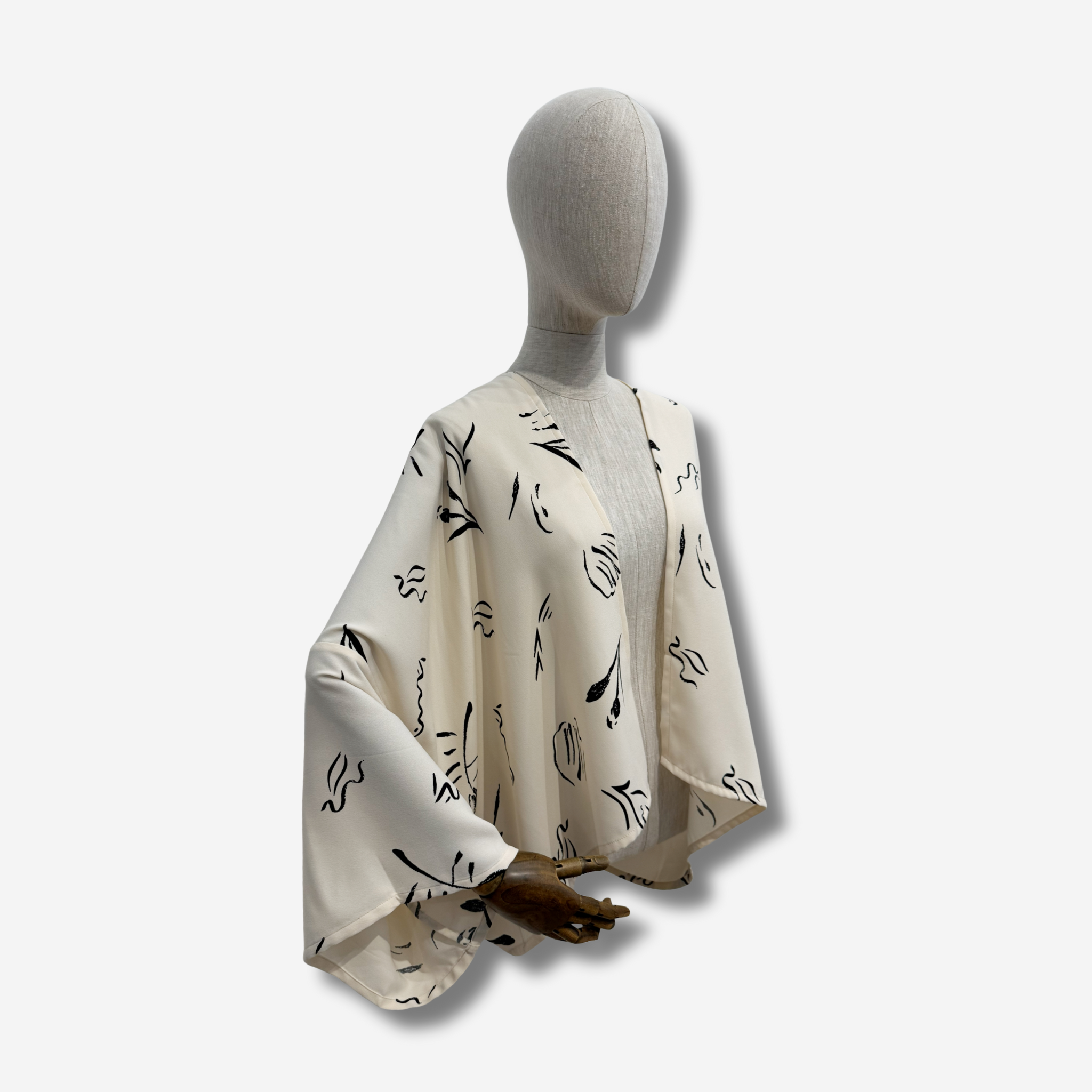 'FUKU' CROPPED KIMONO