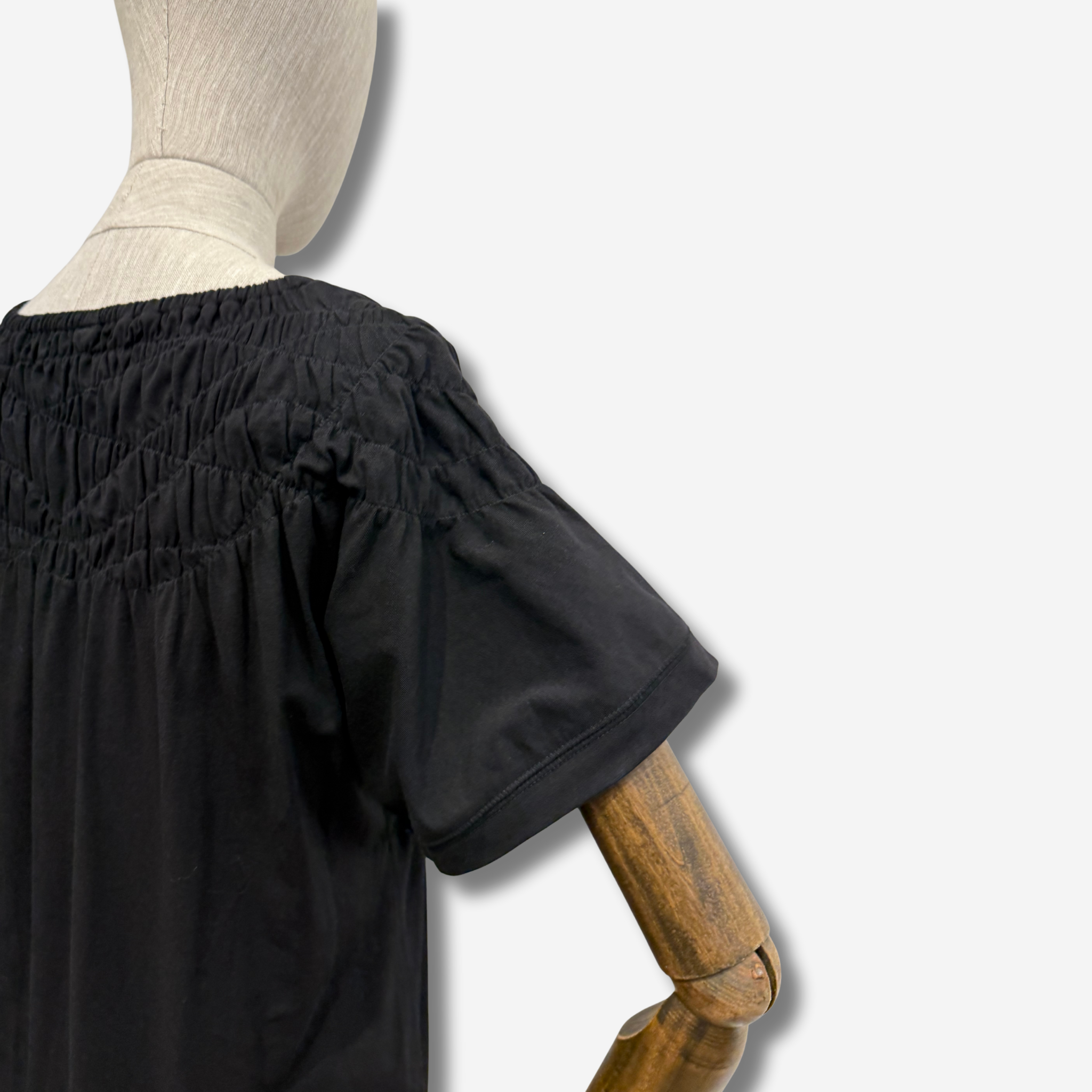 W-A SHIRRED DRESS BLACK 6.png