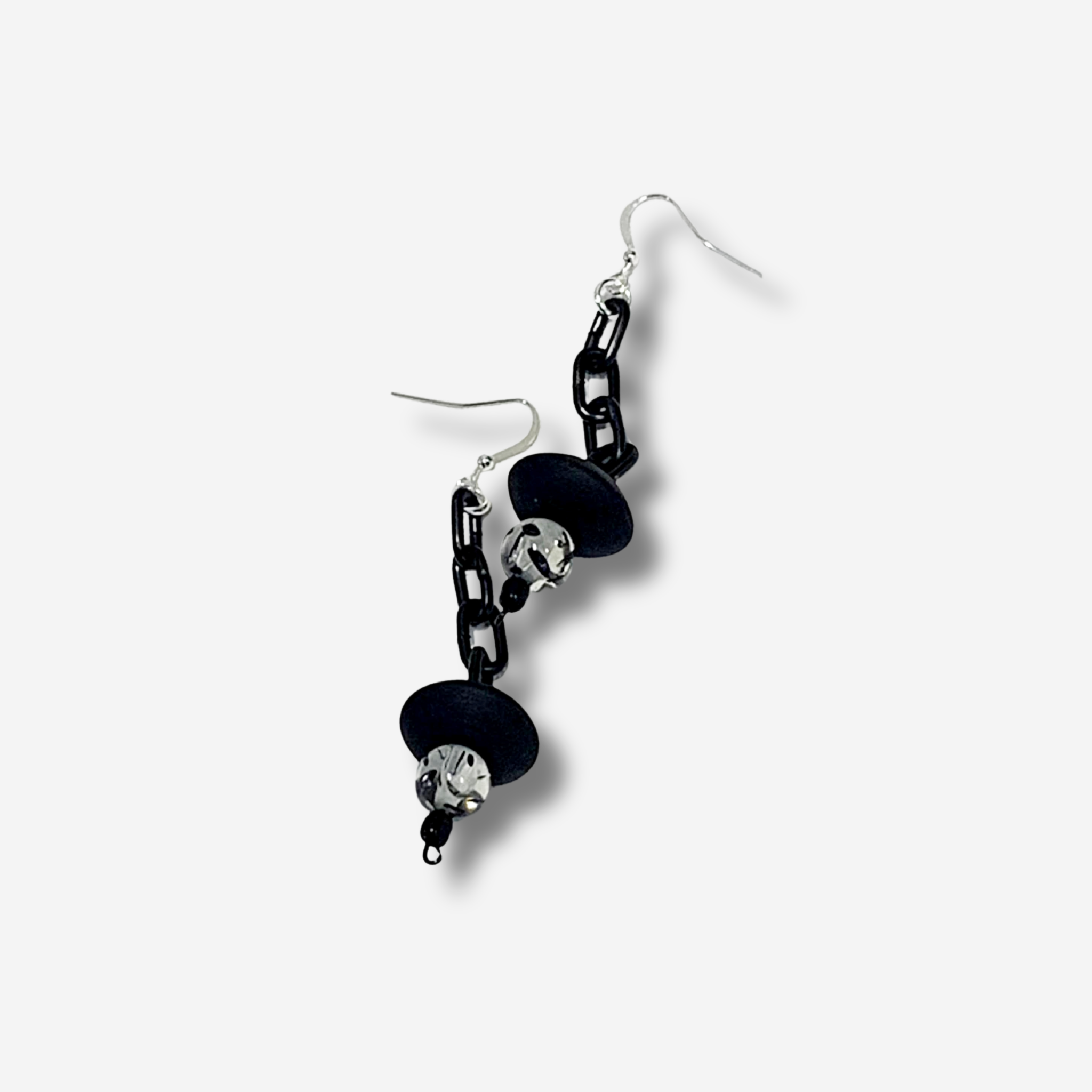 'TANINA' BEAD + CHAIN DROP EARRING