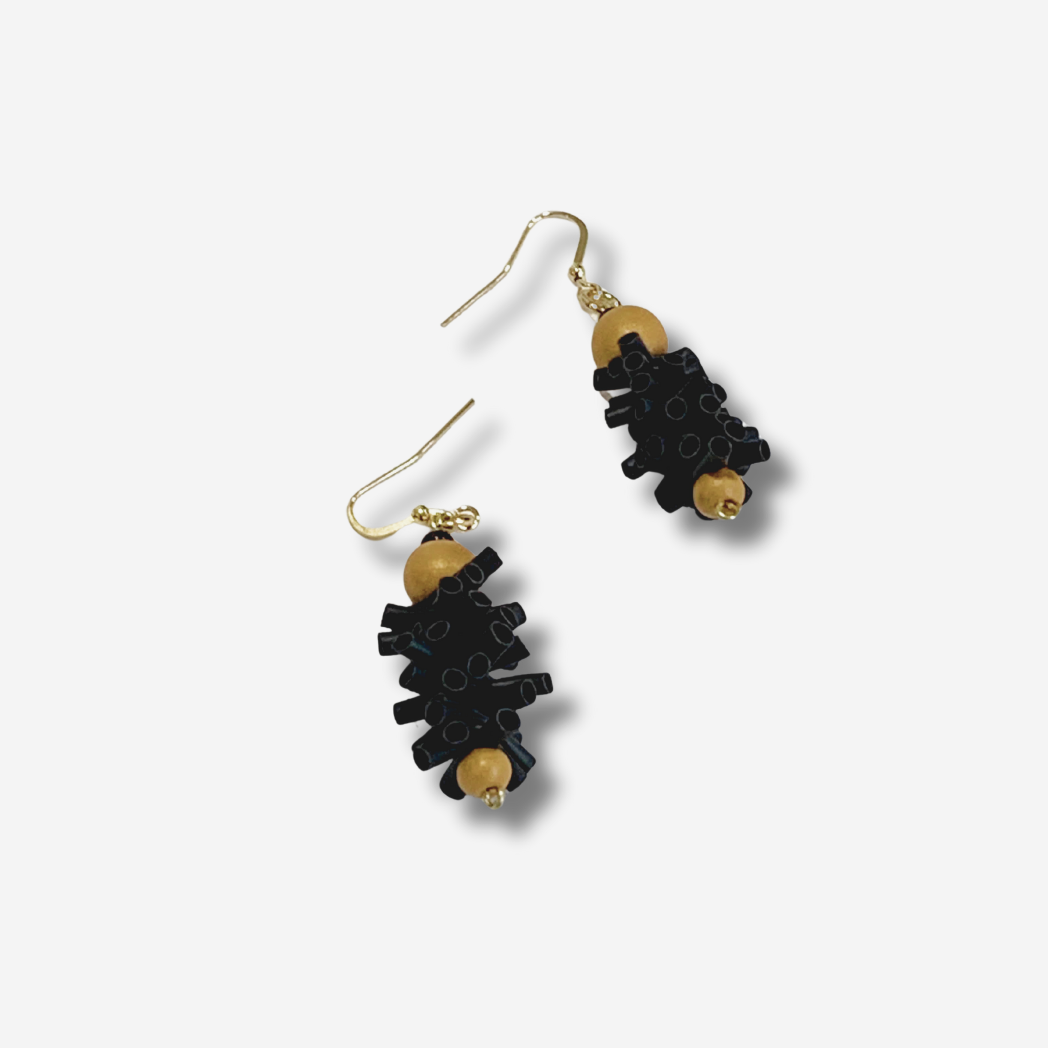 'AMARA' RUBBER STICK DROP EARRING
