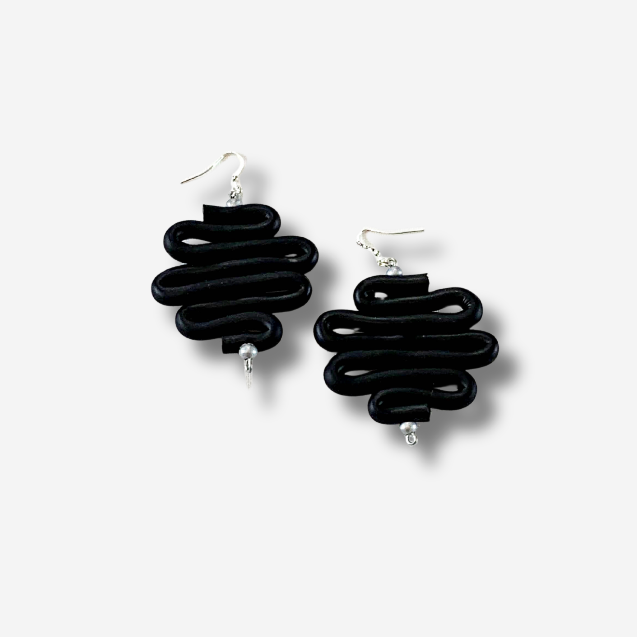 'DEMETRIA' RUBBER DROP EARRING