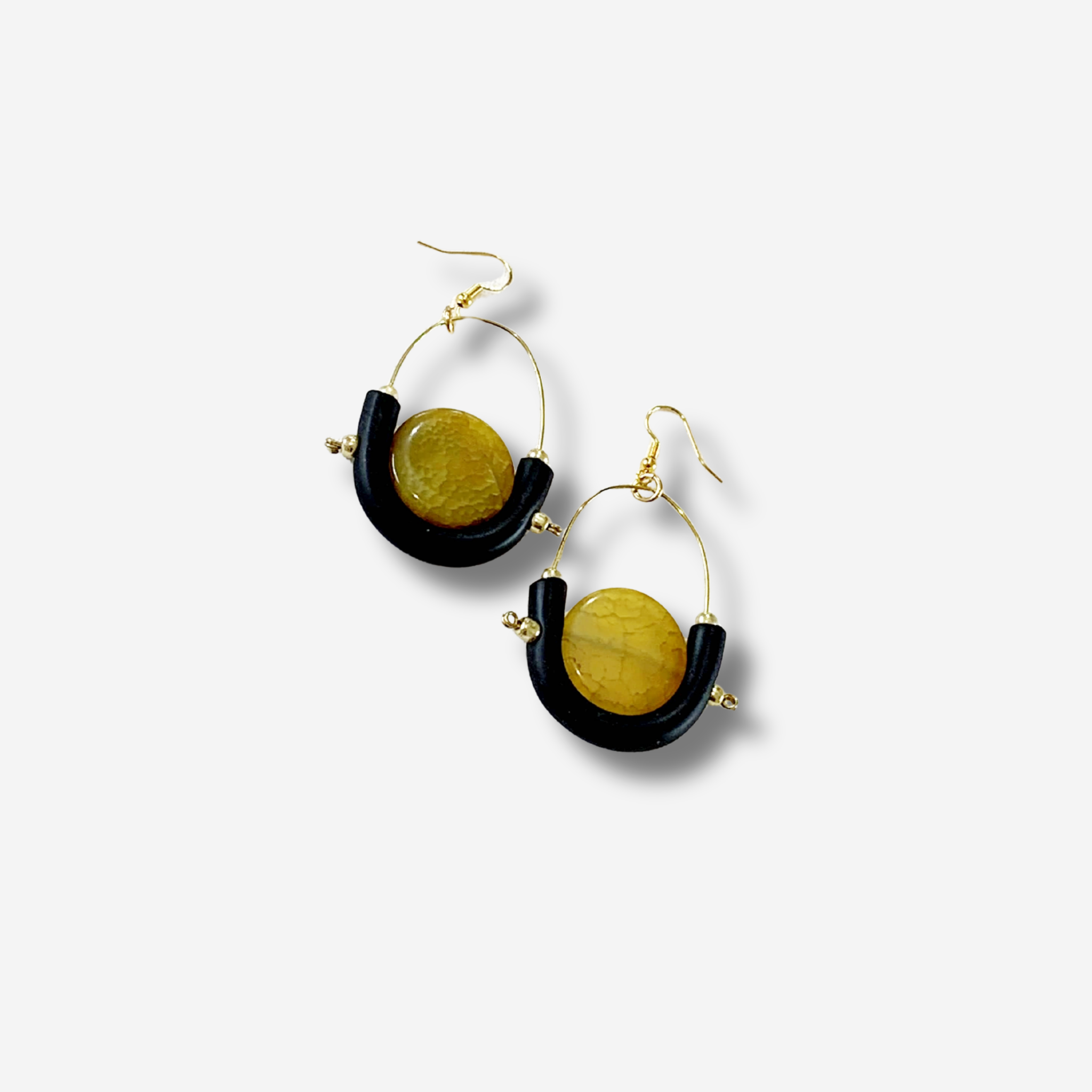 'NAIA' BEAD FEATURE DROP EARRING