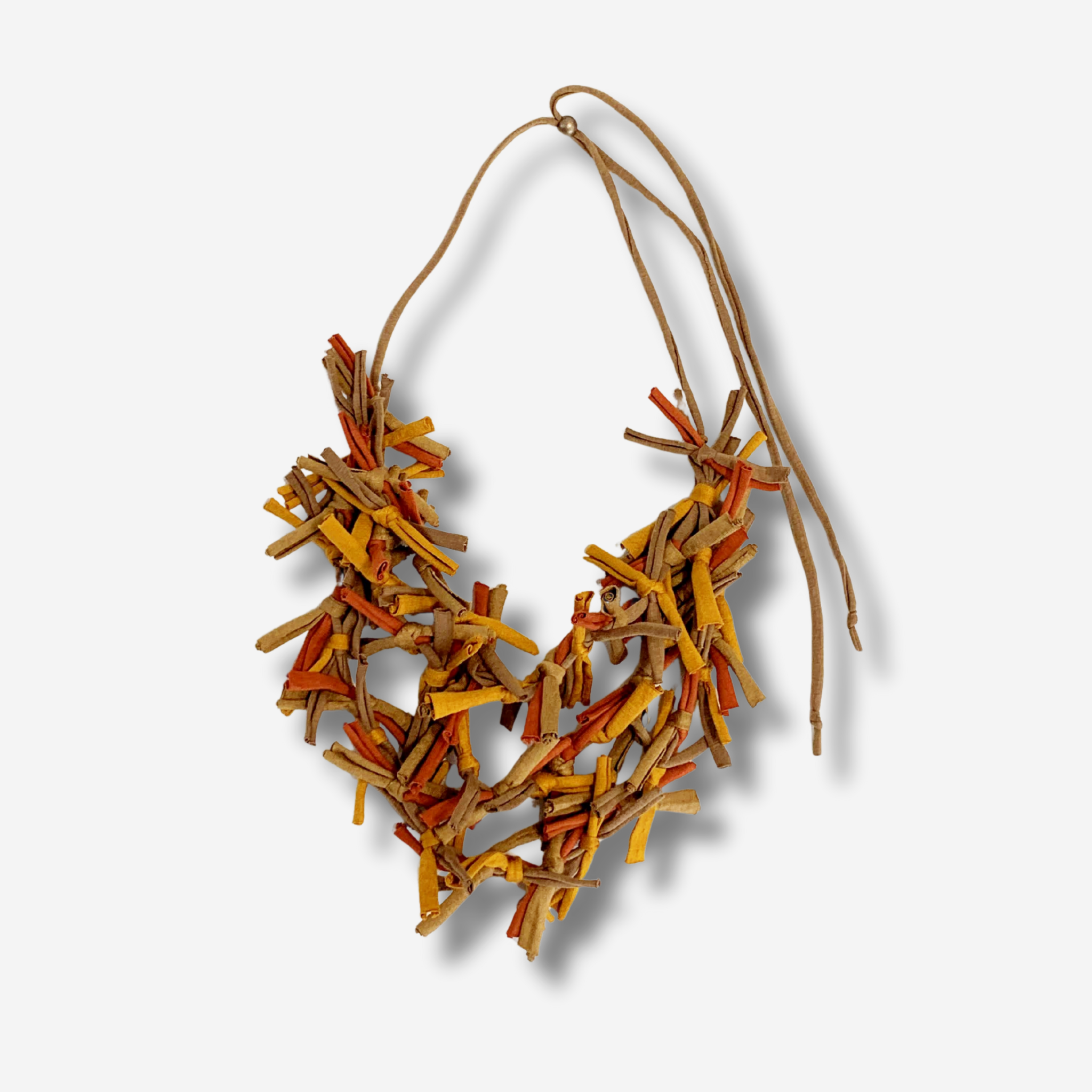 ‘Ishika’ knot knit layered neckpiece