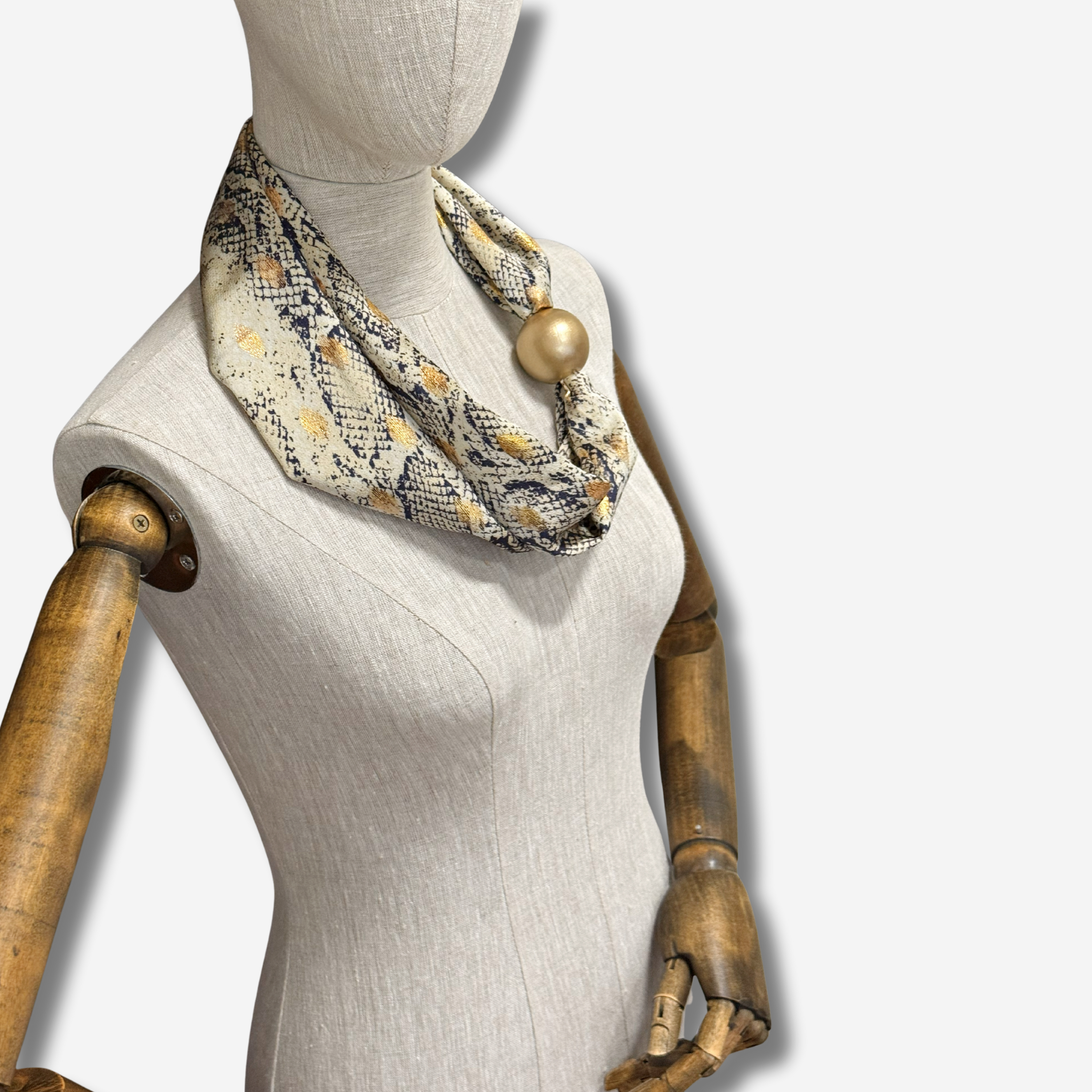 'Shaira' bead feature scarfette