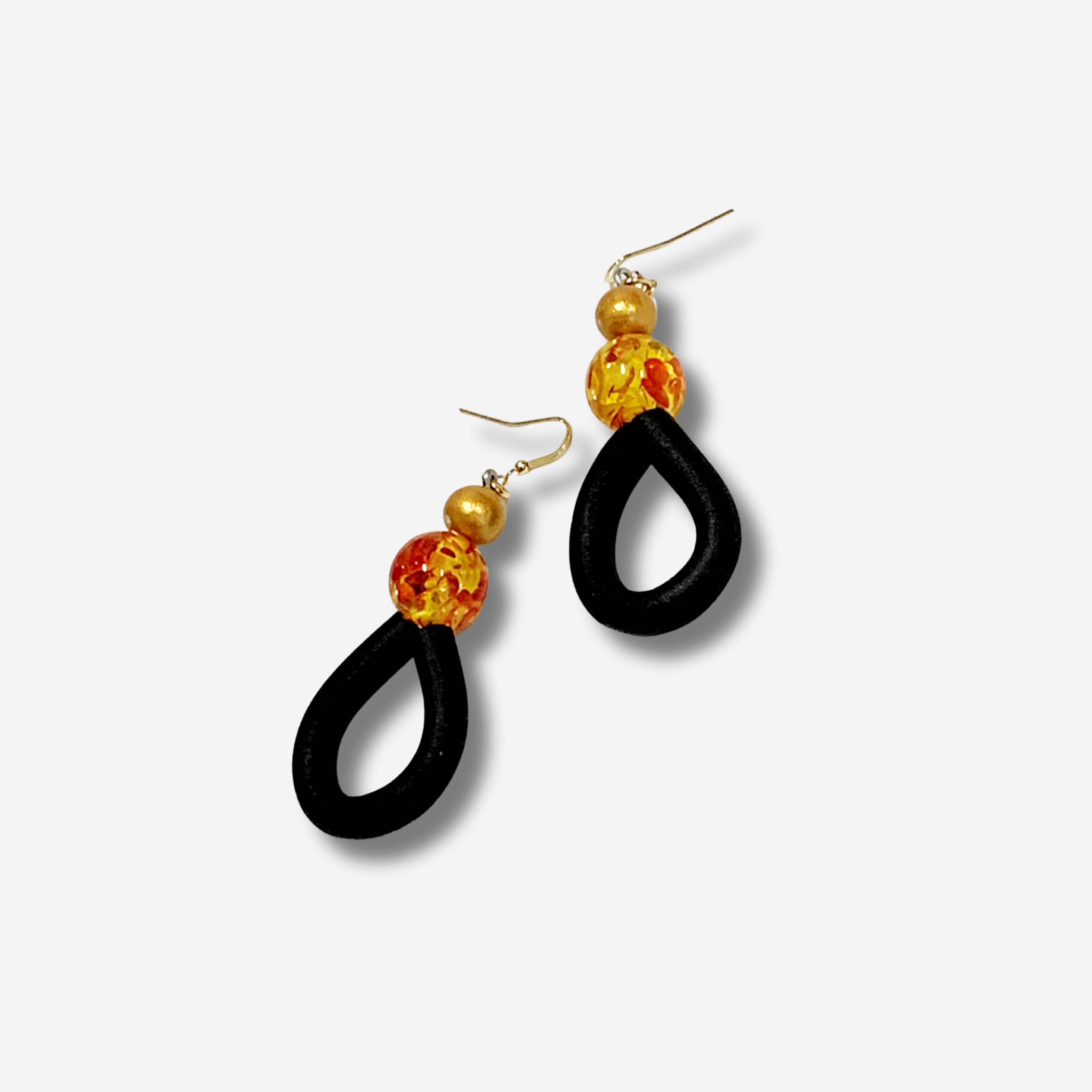 'STELLA' RUBBER DROP EARRING