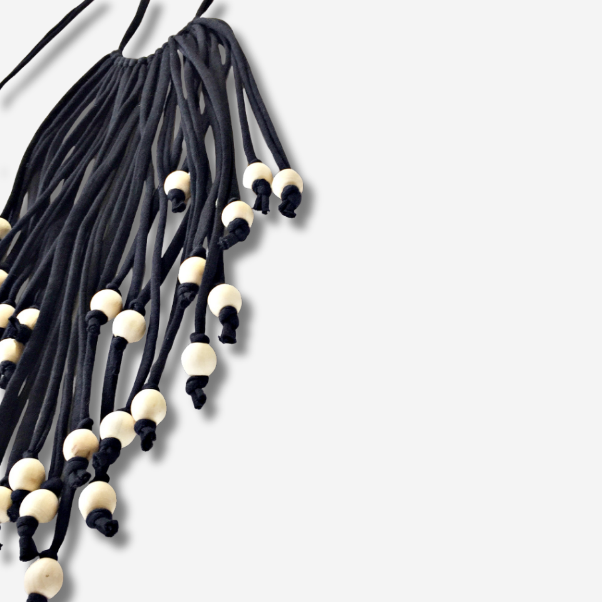 'AINI' TASSLE BEAD DETAIL NECKPIECE