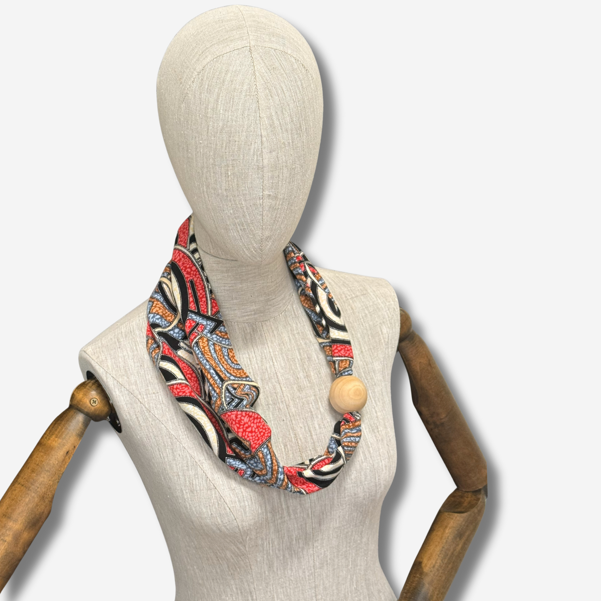 'Shaira' bead feature scarfette