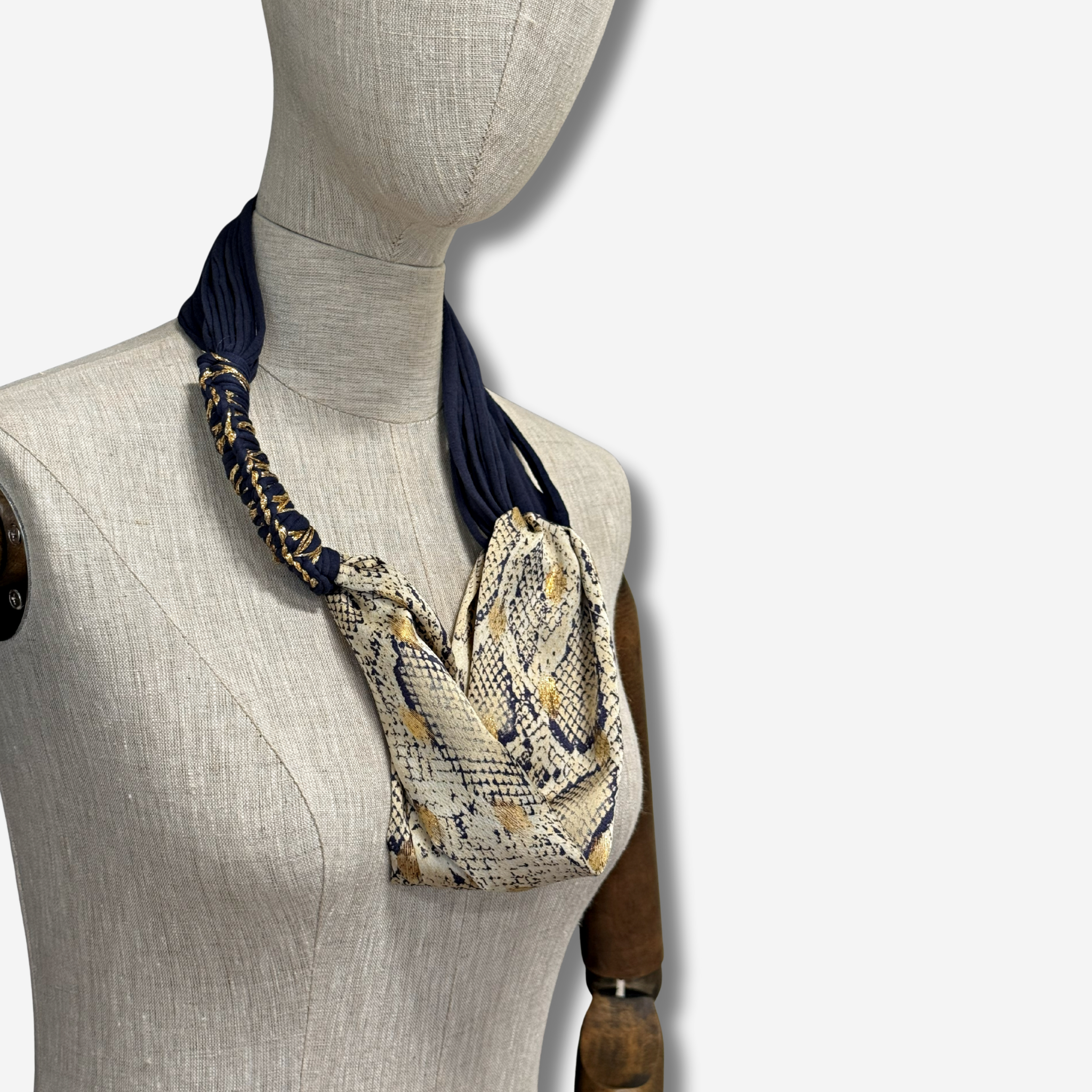 ‘Zalina’ Spliced Scarf Neckpiece