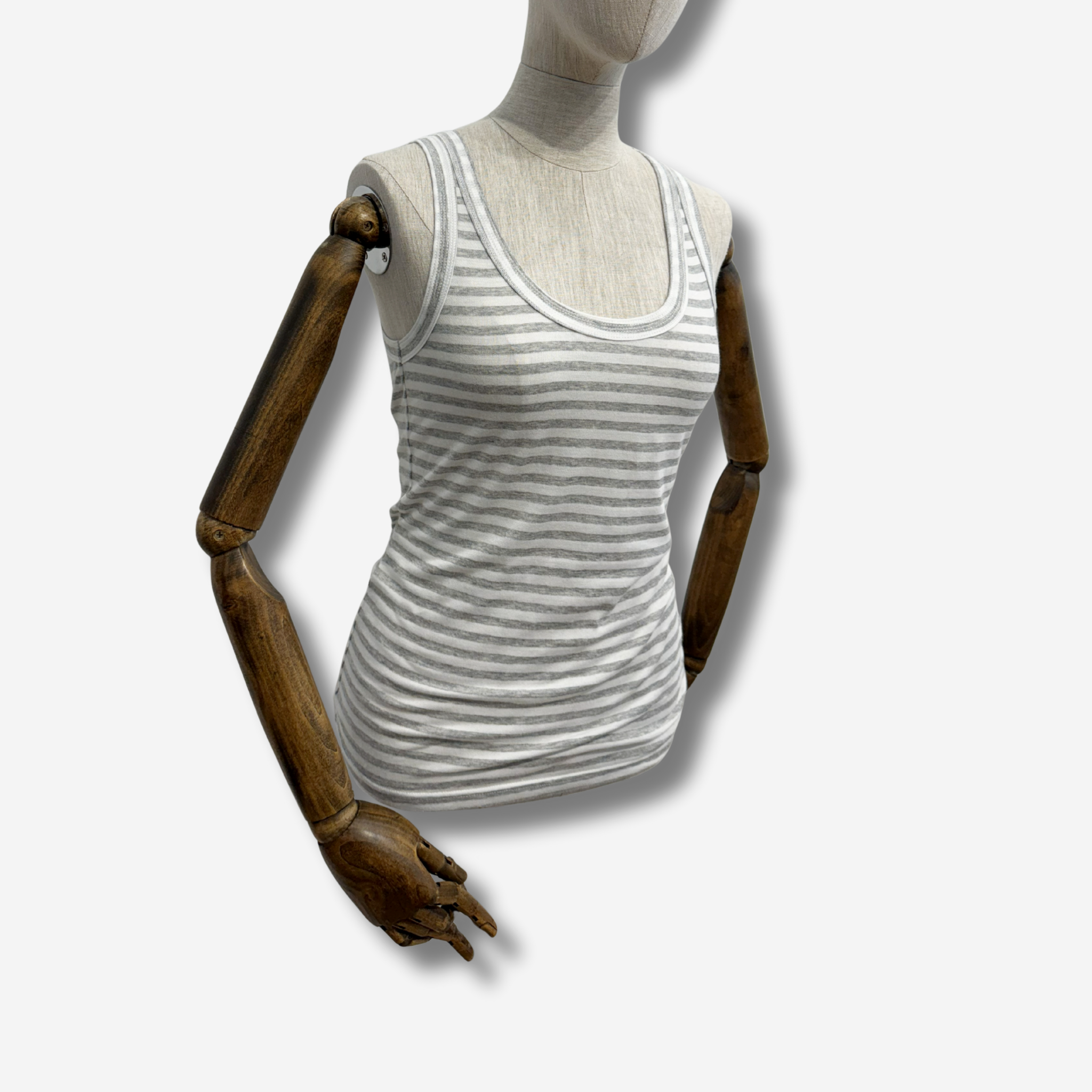 'IRIA' STRIPE SCOOP NECK TANK