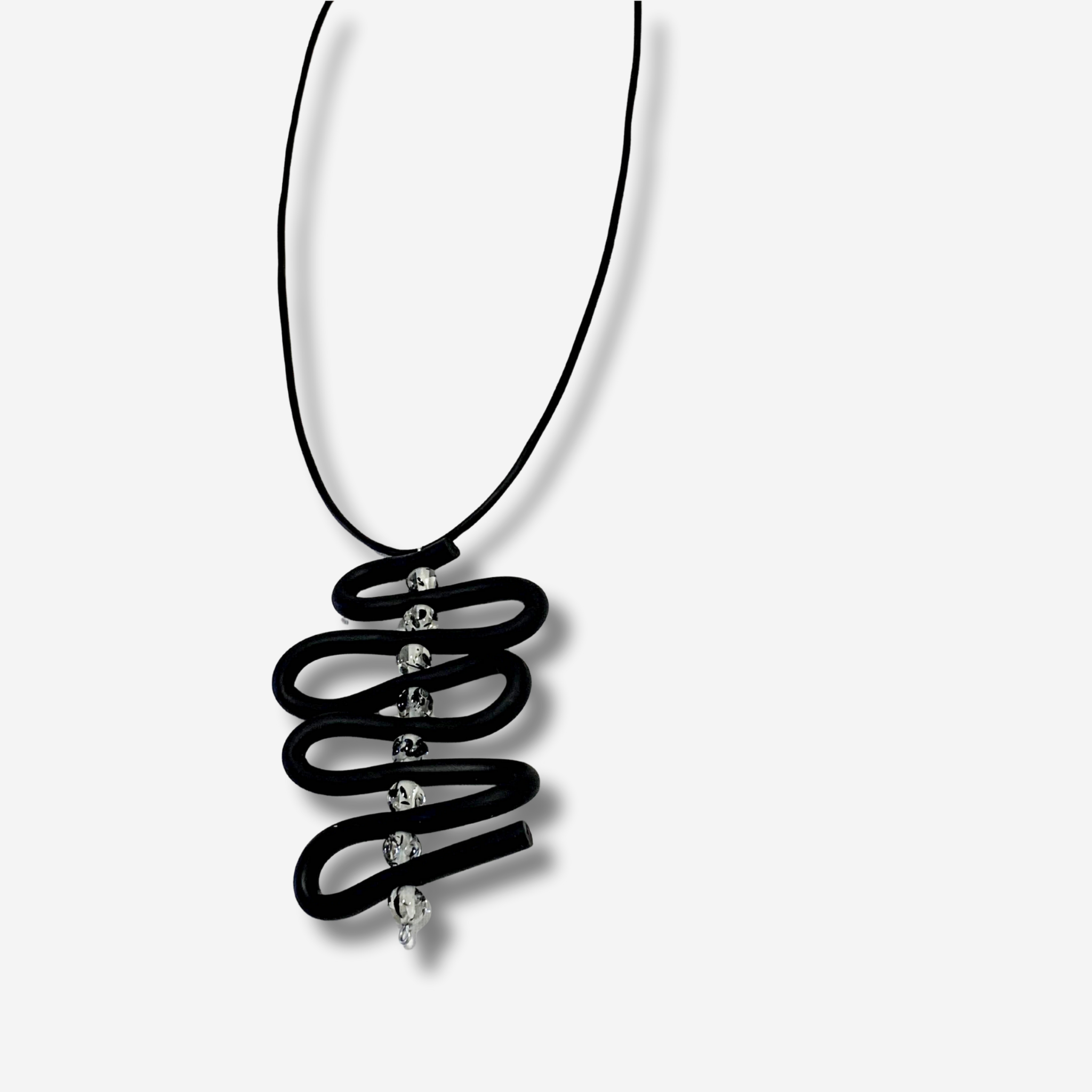 ‘Somo’ Rubber Coil Pendant