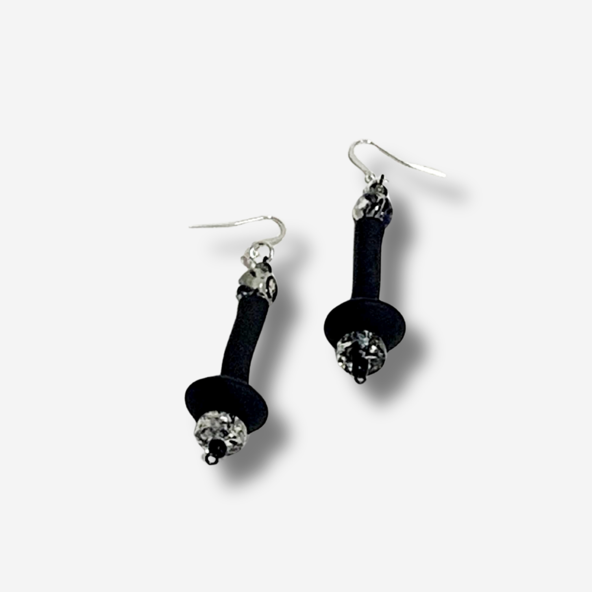 'VELA' RUBBER BEAD DROP EARRING