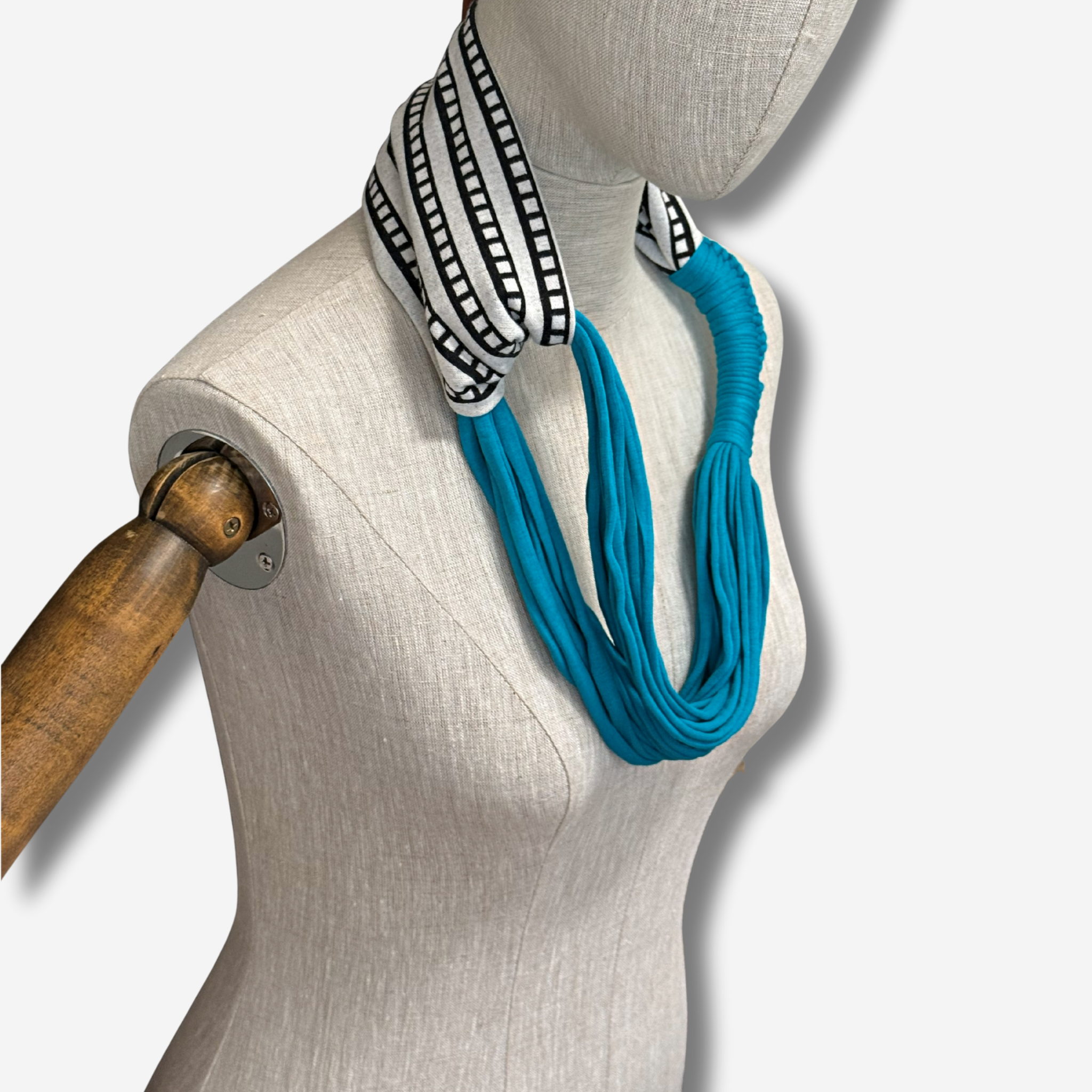 ‘Zalina’ Spliced Scarf Neckpiece