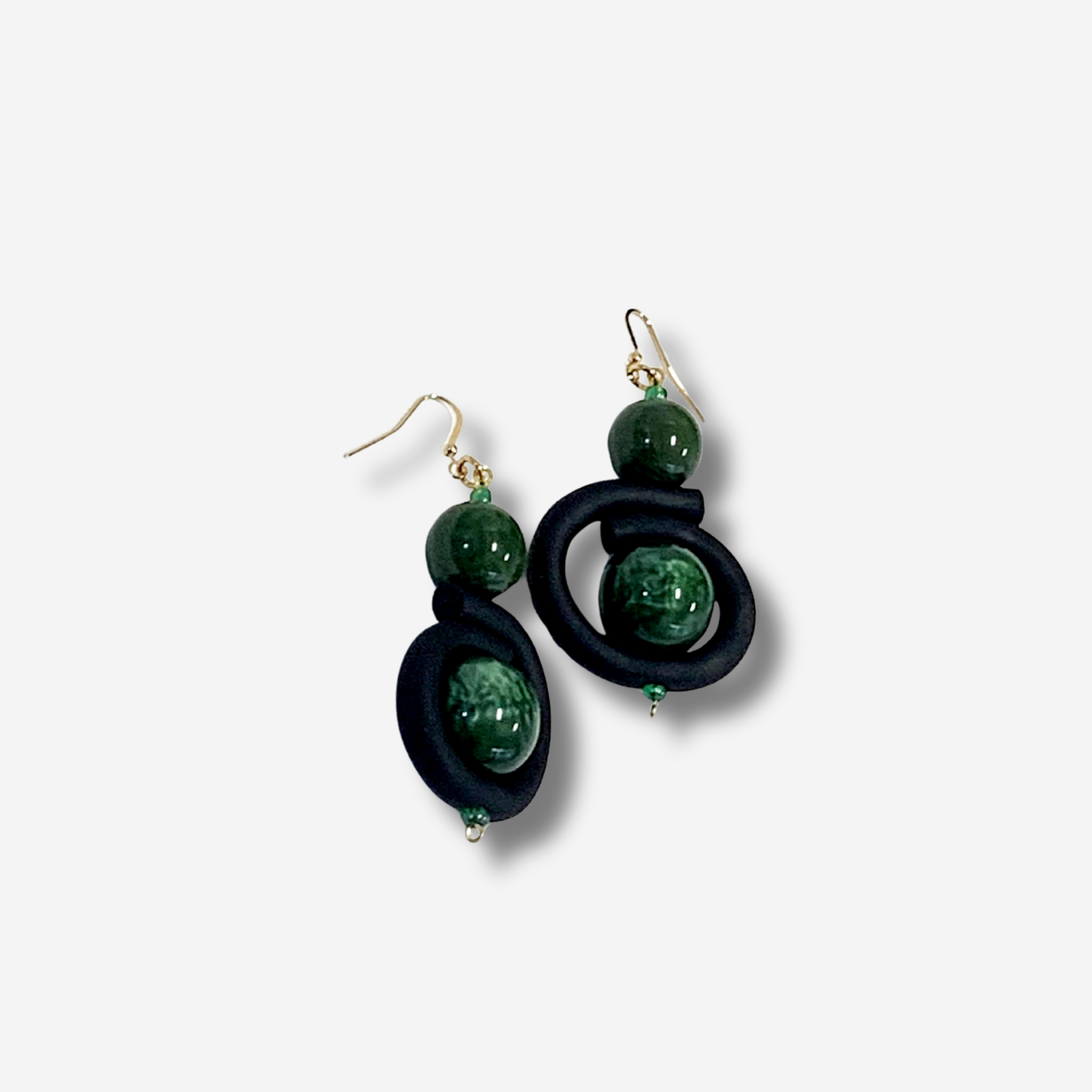 'ROKINSA II' RUBBER DROP EARRING