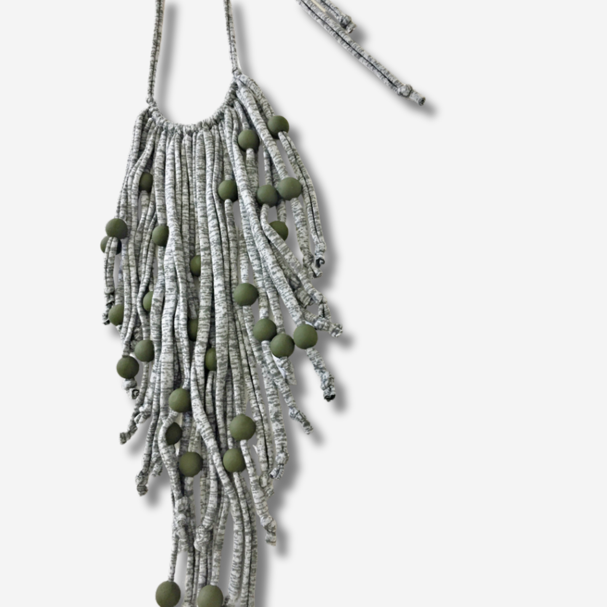 'AINI' TASSLE BEAD DETAIL NECKPIECE