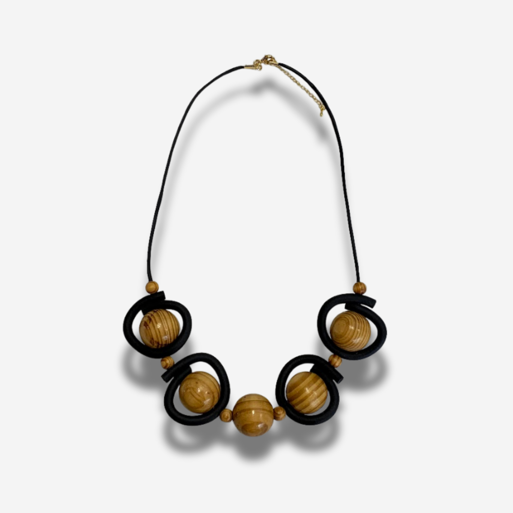 'ROKINSA' BEAD FEATURE RUBBER COLLIER