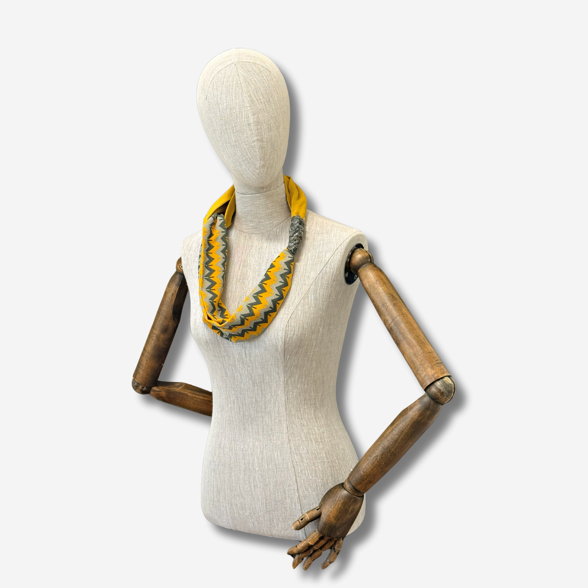 ‘Valli’ spliced collier scarfette