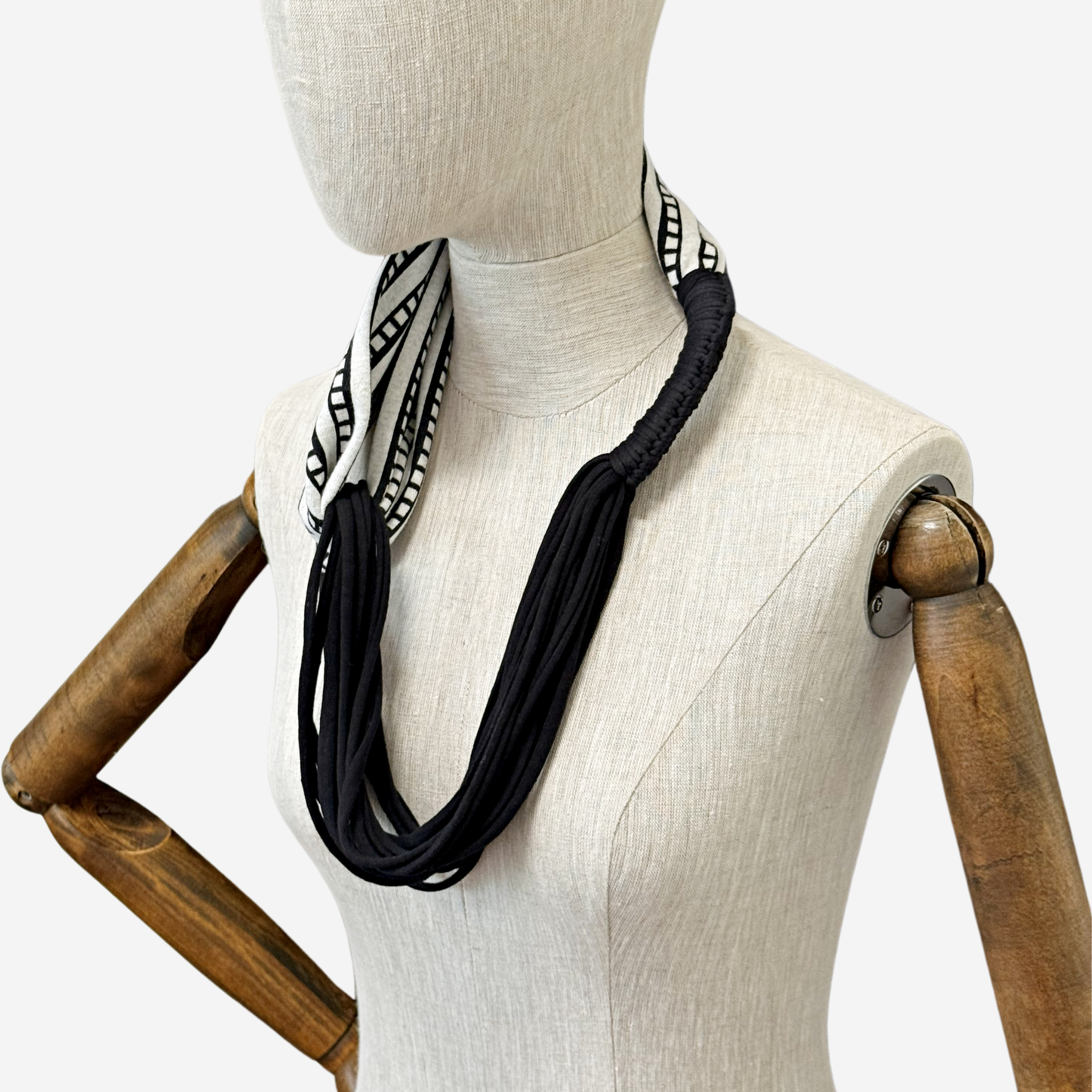 ‘Zalina’ Spliced Scarf Neckpiece