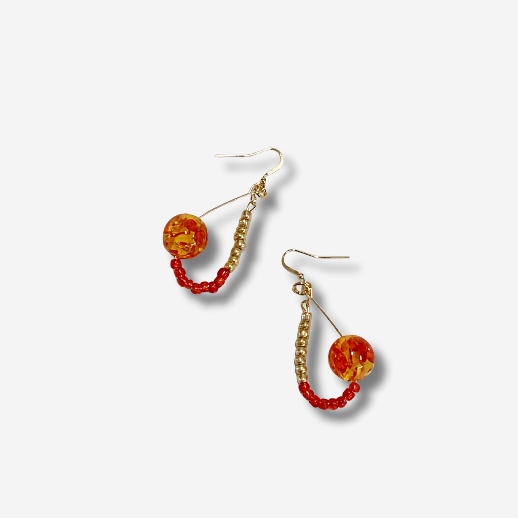 'AGATA' BEAD DROP EARRING