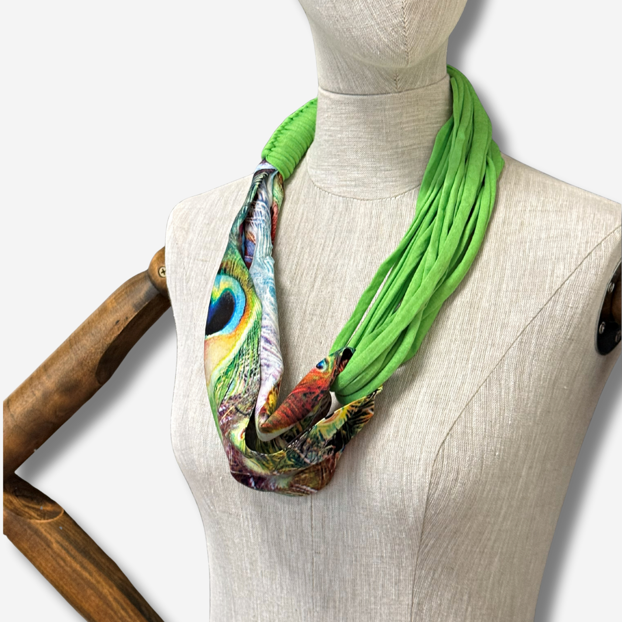‘Zalina’ Spliced Scarf Neckpiece