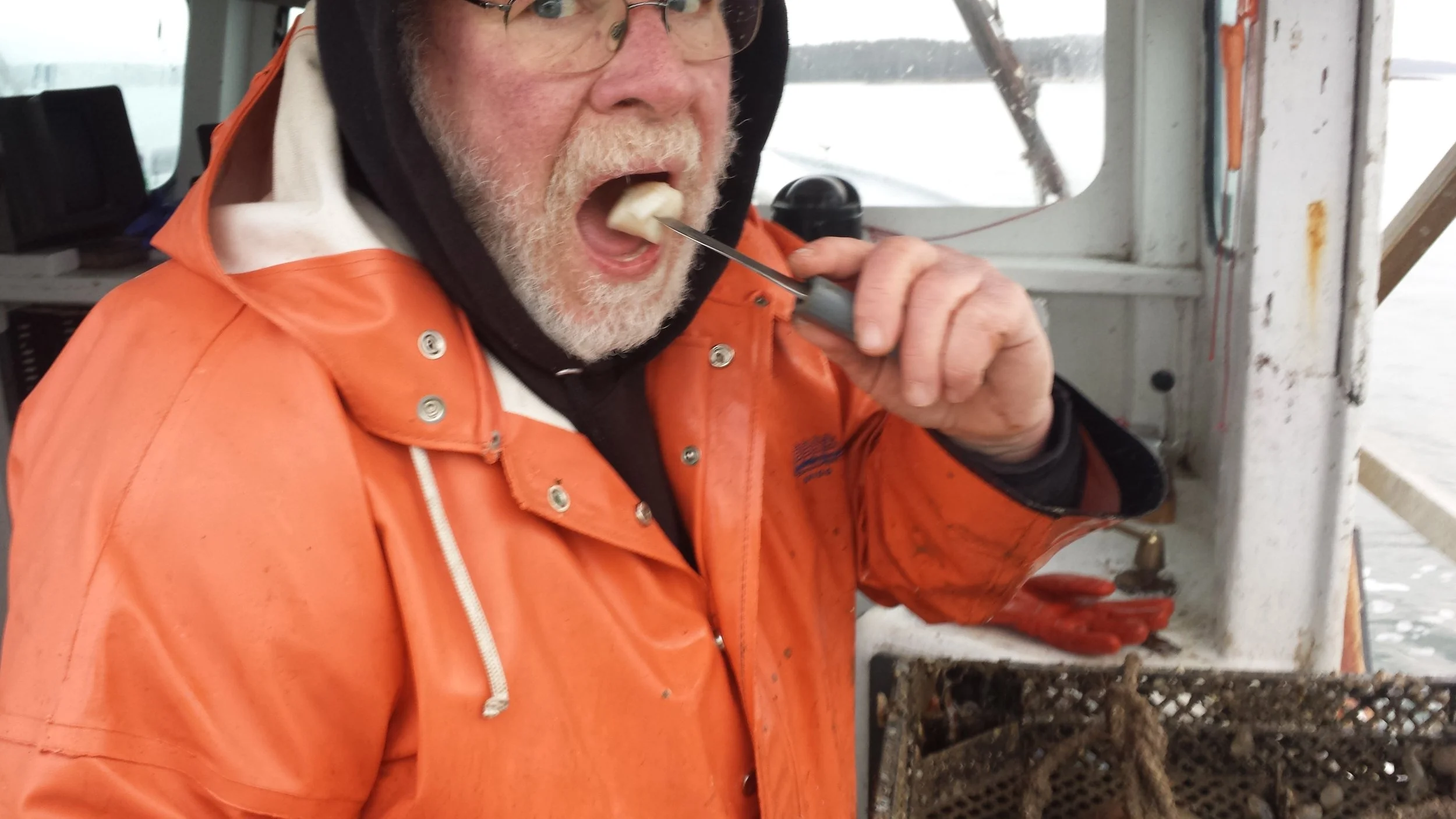 Marsden Brewer, sampling product...