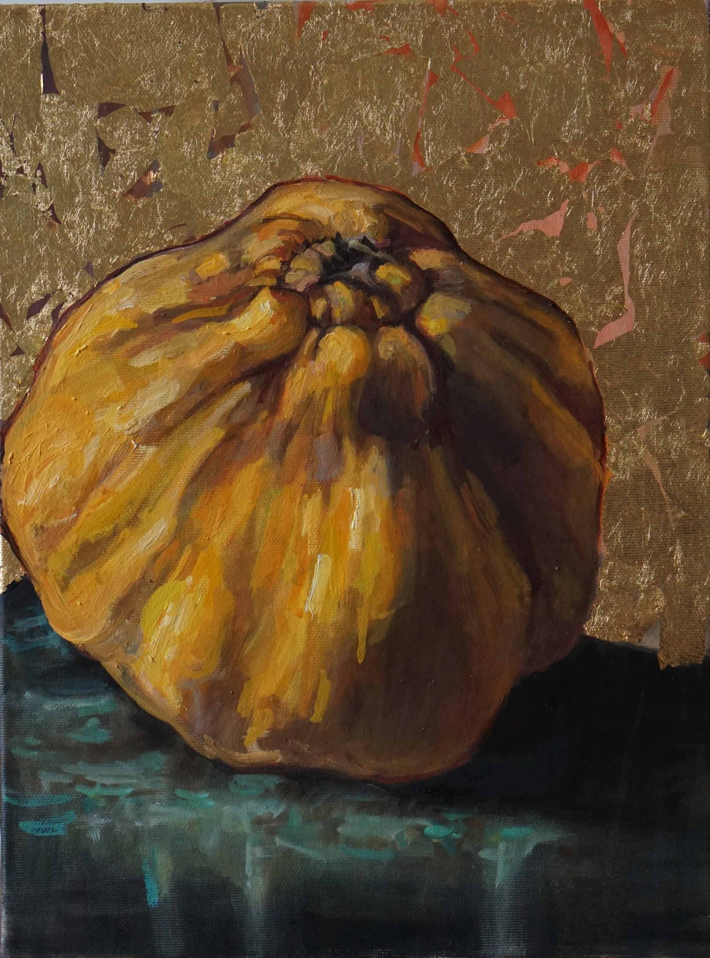 Quince with Gold Leaf