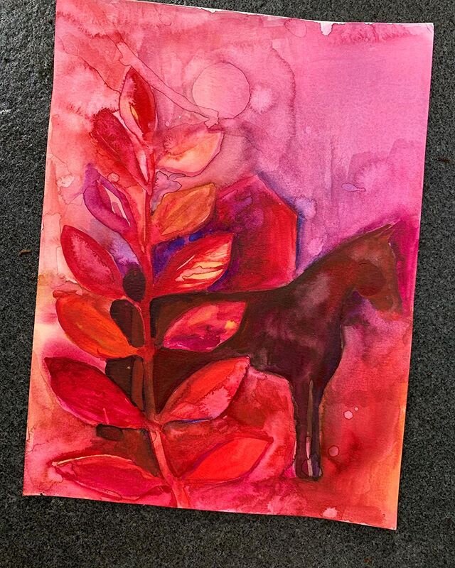 Exercise 3 of &ldquo;One Watercolor a Day&rdquo; by @verolawlor (Week 3 of #paintingbookclub with @foxes_per_fortnight ). Jump in anytime if you have a copy of this book. We&rsquo;re doing one exercise a week. Just tag #paintingbookclub (Yes, Colleen