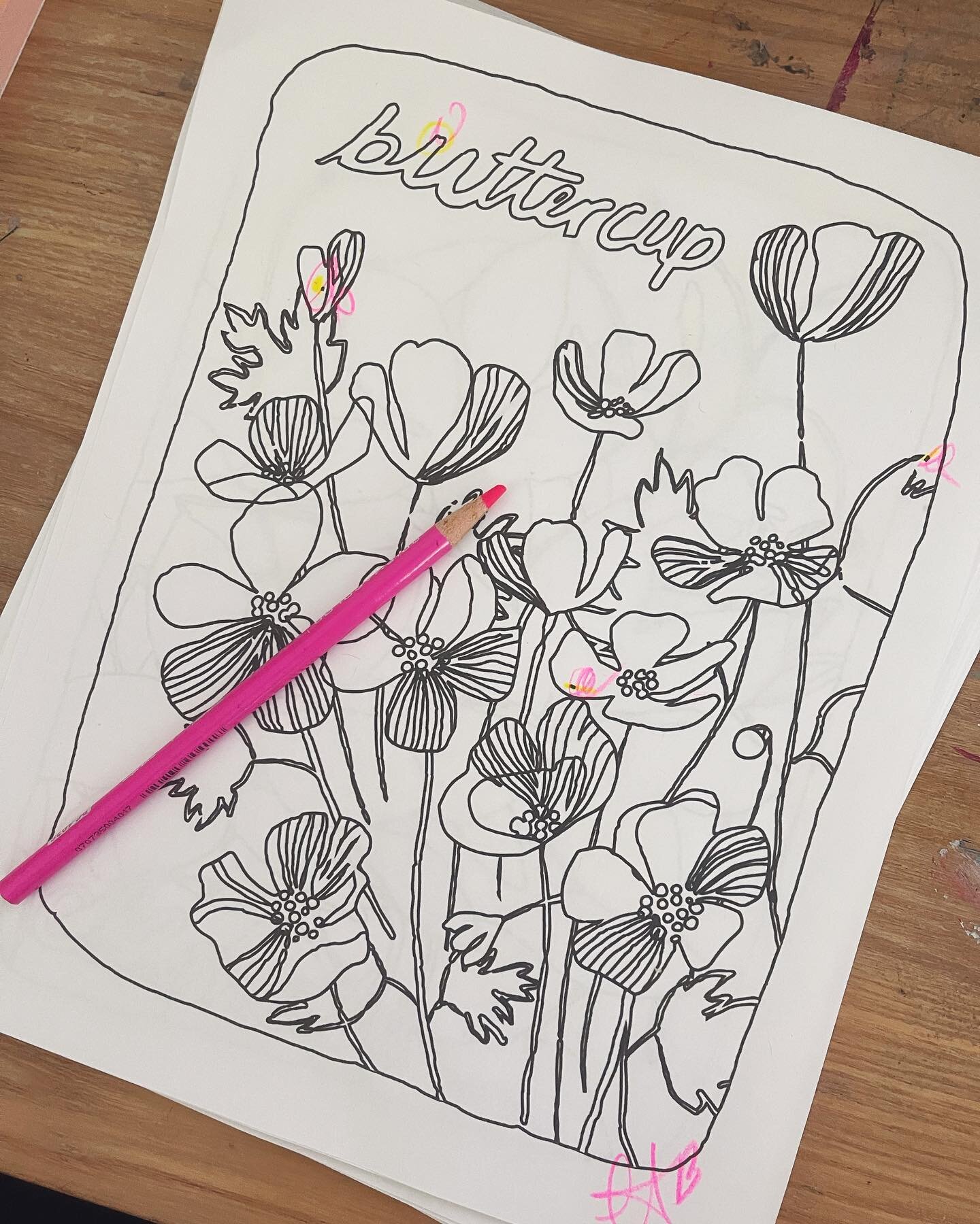 I used to work in the publishing world as a children&rsquo;s book designer so had to have a little giggle at myself as I put together my ABC Flower coloring book and see that I am still marking up sheets and signing off on them even though I am the o