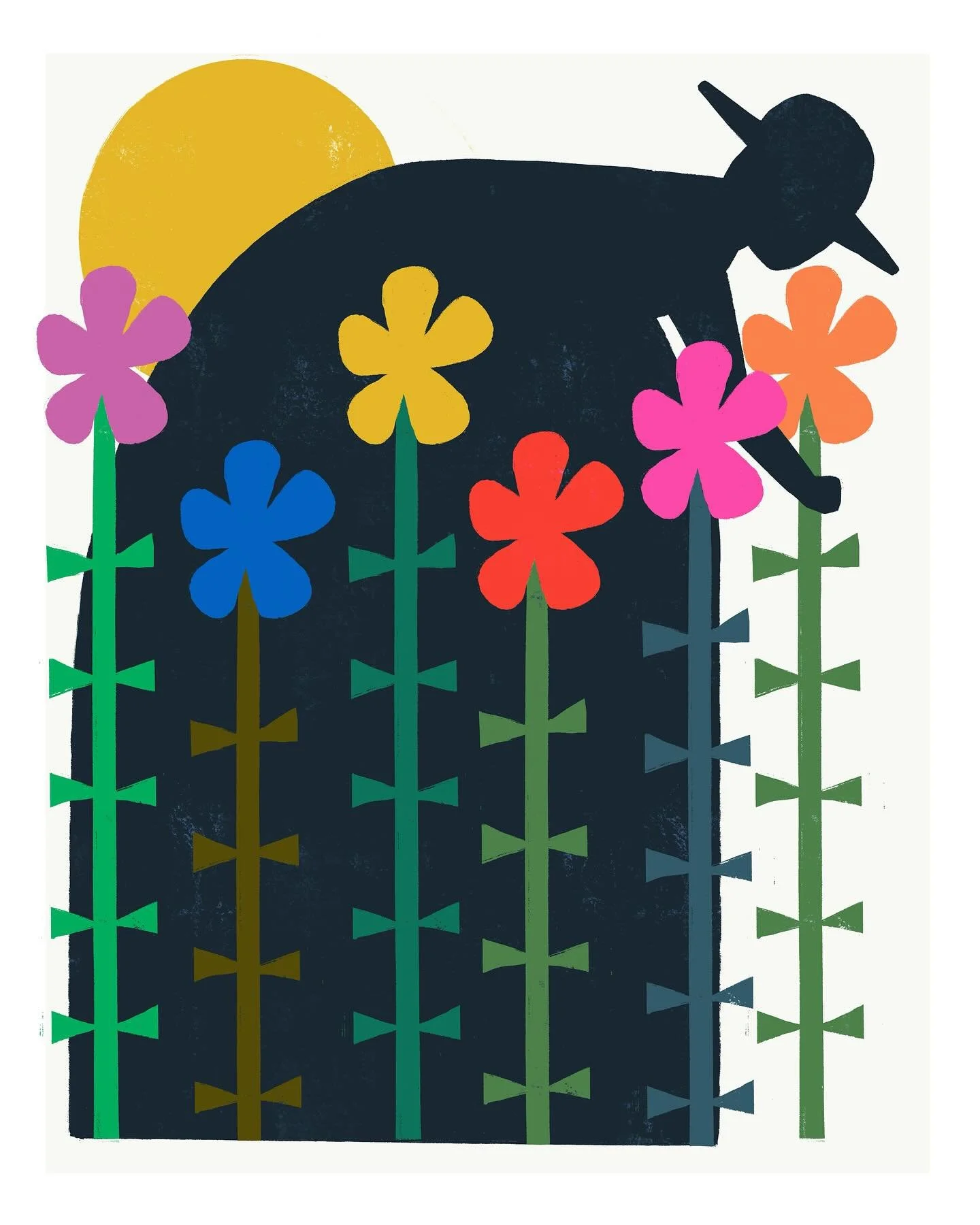 Revisited this piece. She needed more flowers, we ALL need more flowers. #flowers #moreflowersplease #gardner #illustration