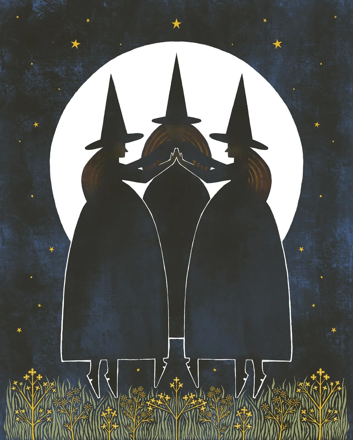 I fell in love with these ladies and created their little world. I dont want to stop ❤️ swipe to check out their life. Also, how cute would these be on a planner??? I am here for a witch life 😂 #witch #halloween #myladies #illustration