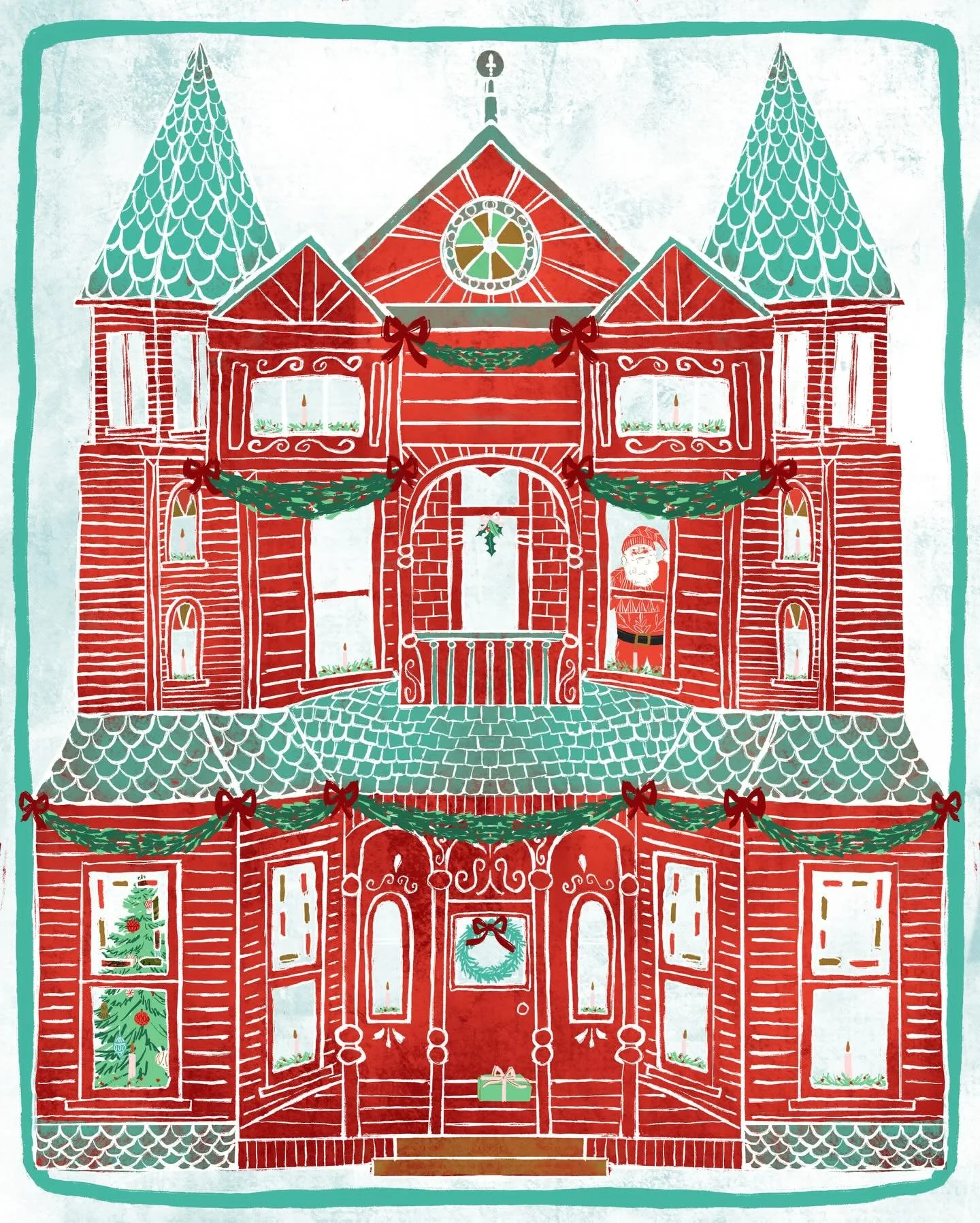 Getting all those holiday feels at this house ❤️ #happyholidays #homefortheholidays #merrychristmas #santaclaus