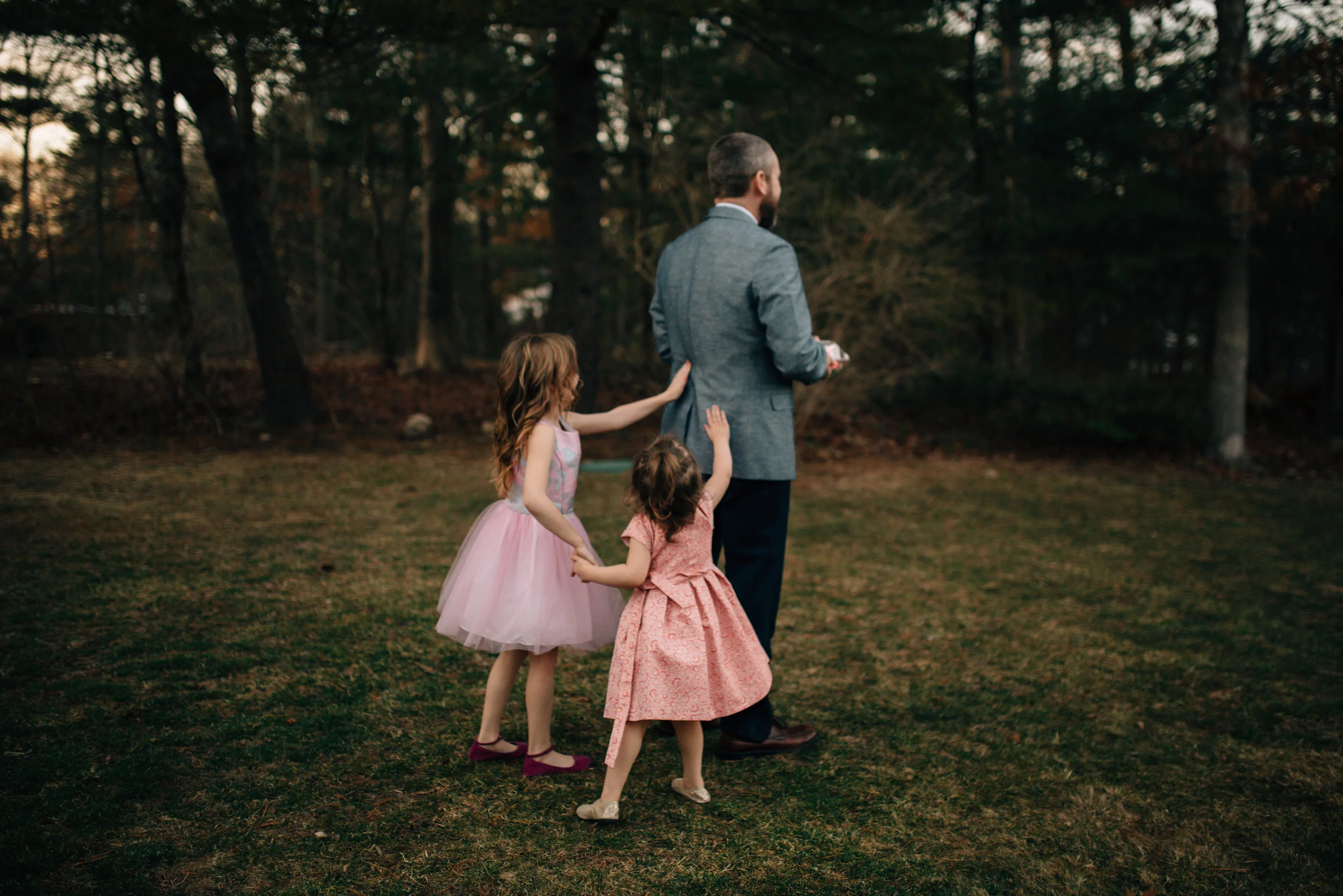 Father Daughter Dance "First Look" Pictures| Massachusetts Family Photographer