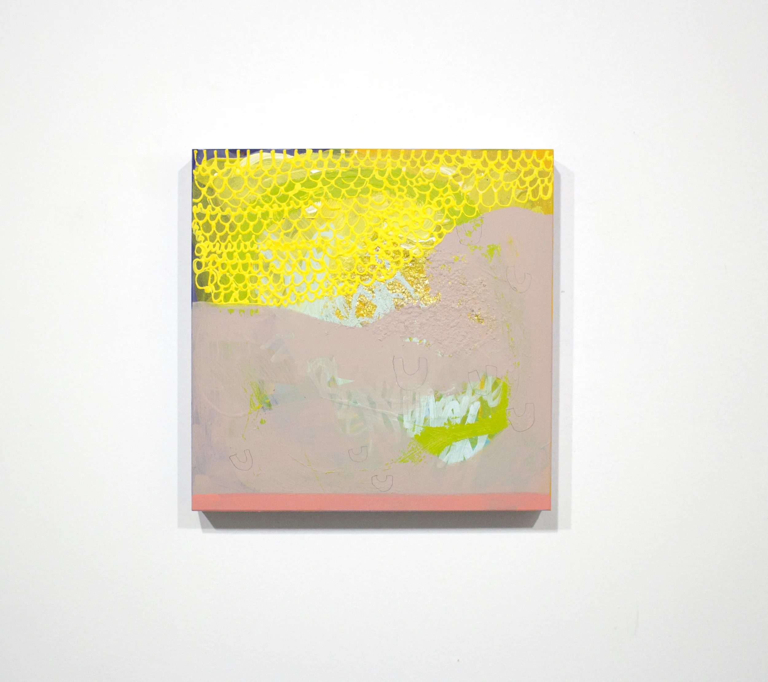 kraftmac , 2014, tecnica mista su tavola, 25 x 25 cm