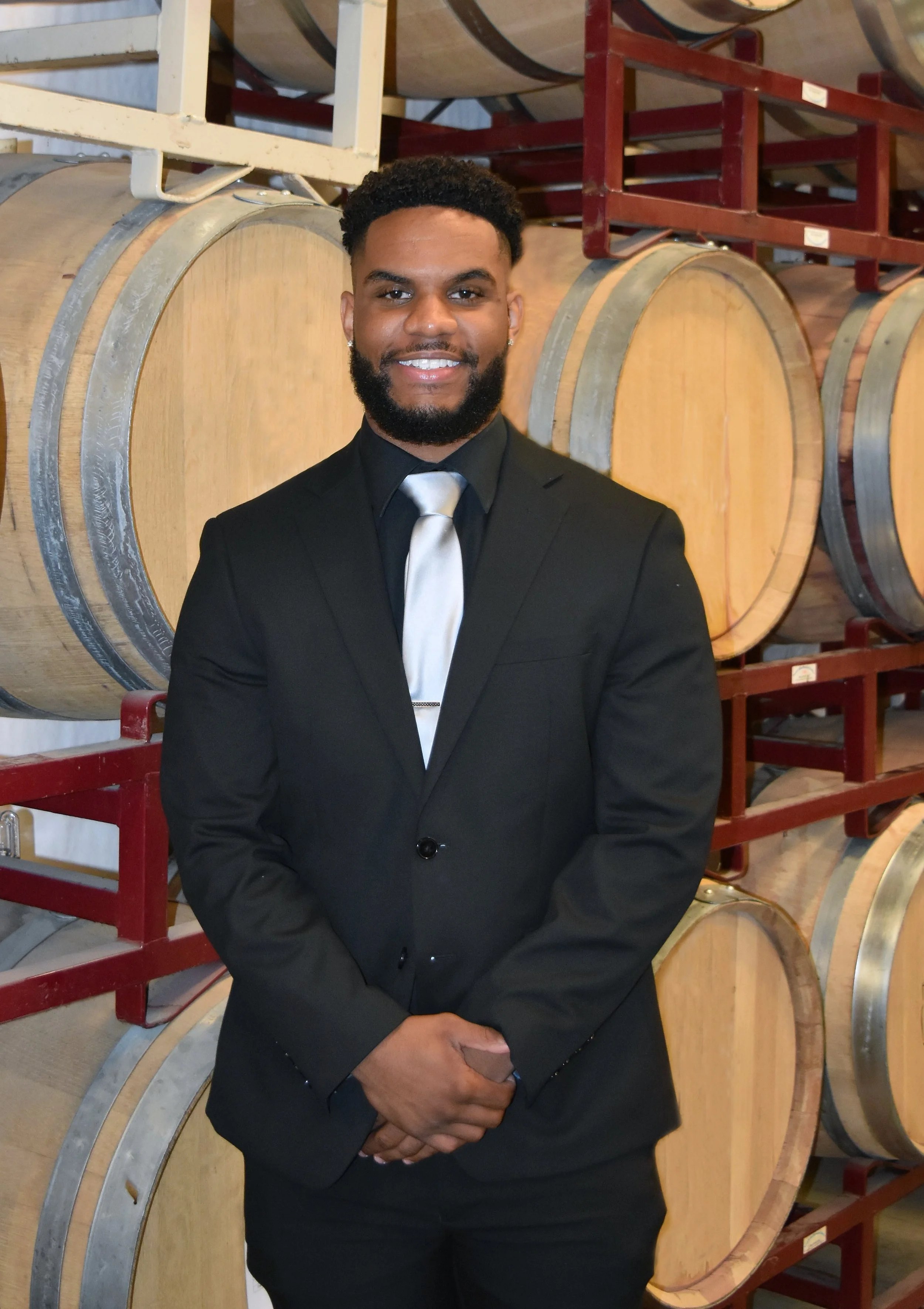 Picture taken at L’uva Bella Winery Christian Turner, YSU c/o 2021