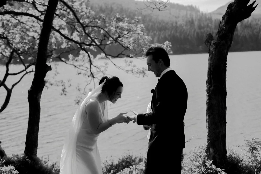 black and white wedding