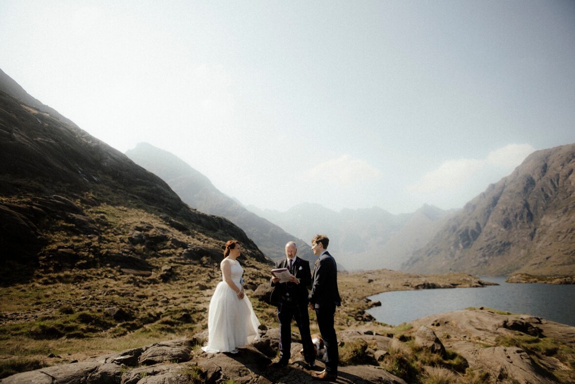mountains of Isle of Skye for wedding day