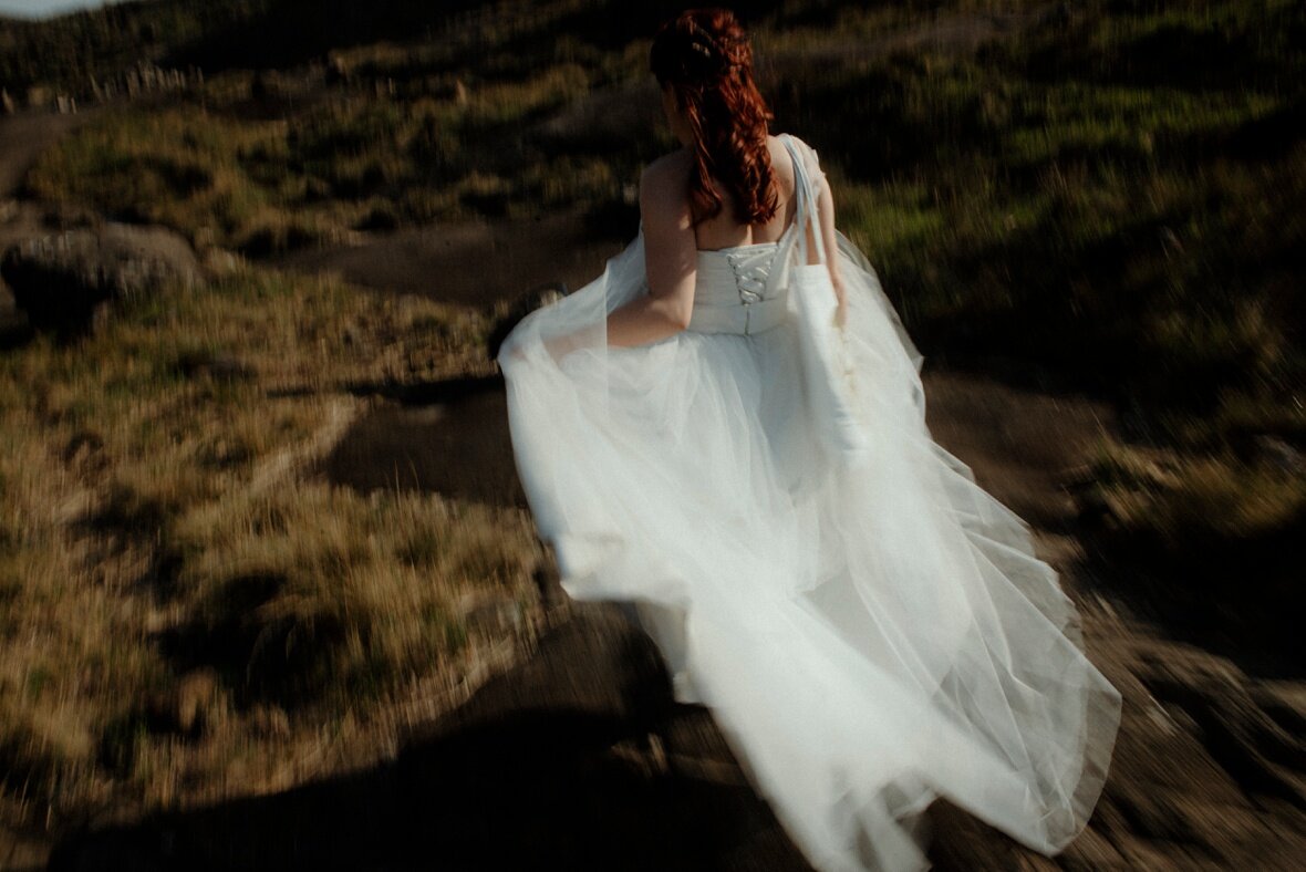 wedding dress from a charity shop