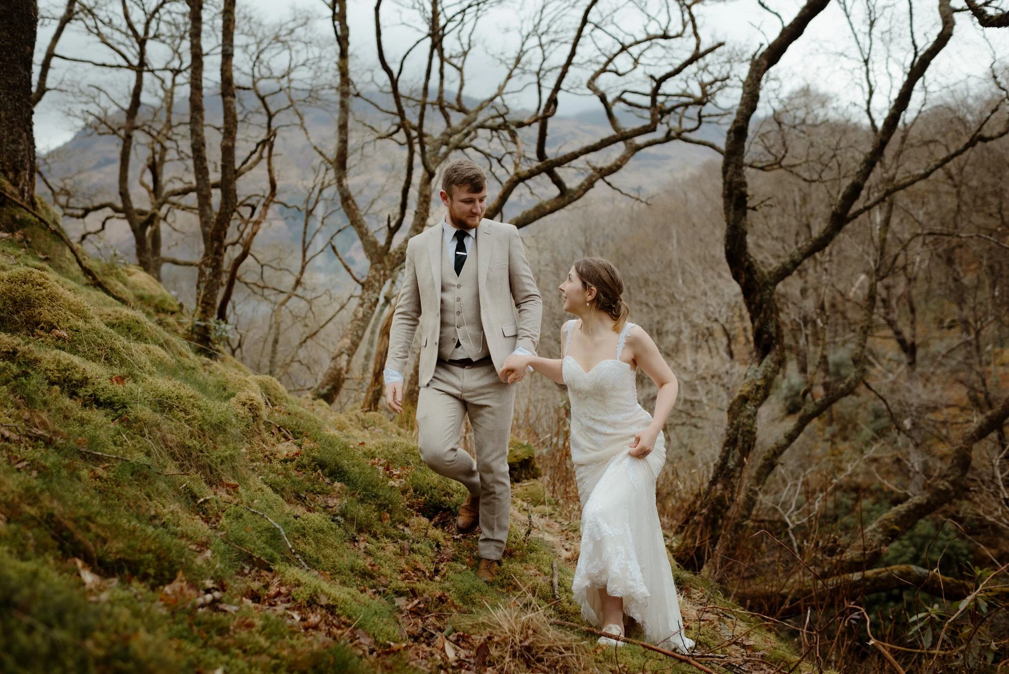 Trossachs Elopement: Scenic Wedding Photos in Scotland
