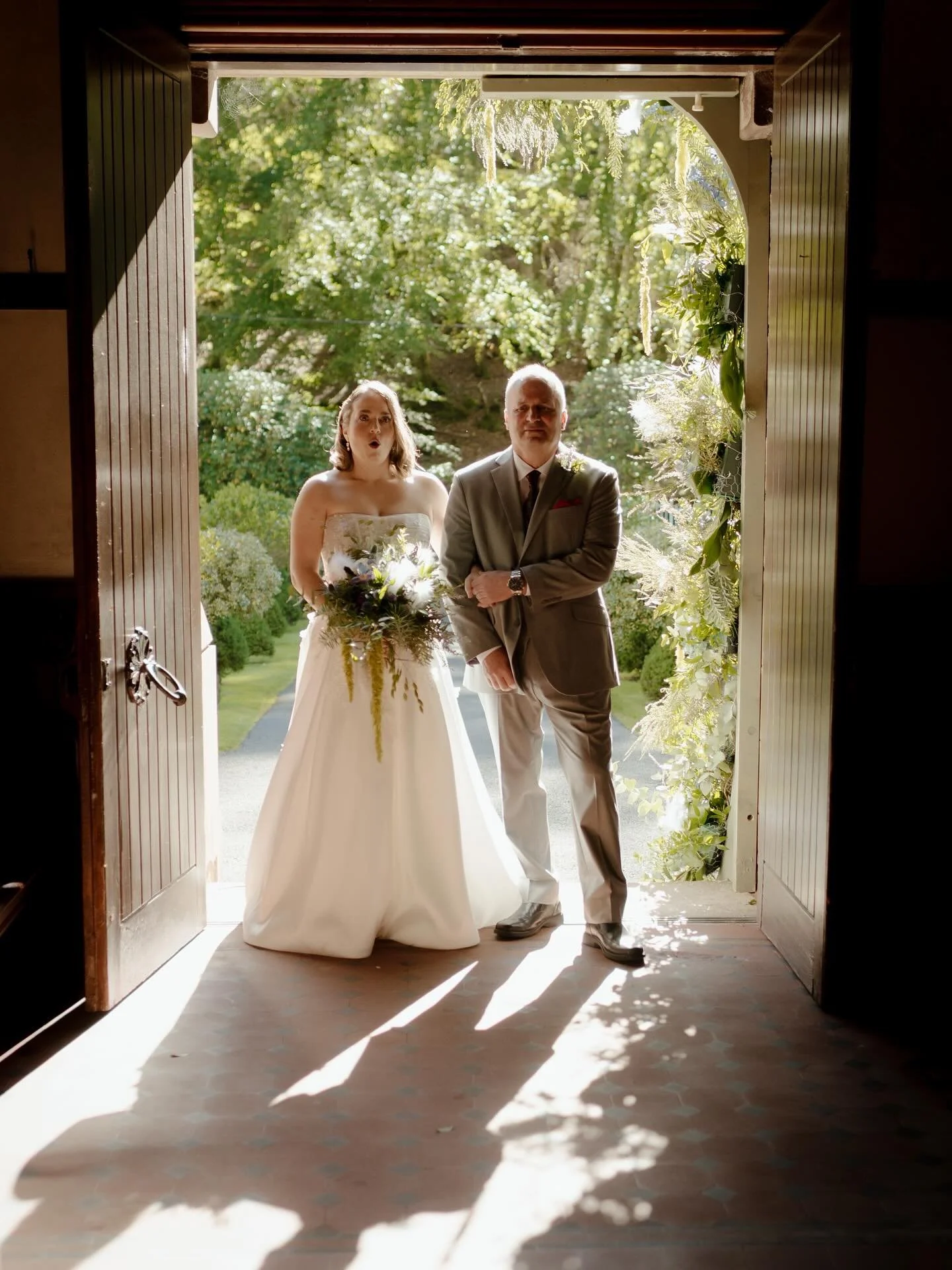 Feeling nervous? Take a big breath, wiggle your shoulders, and remember&mdash;you&rsquo;re basically just going to a really fabulous party where you happen to be the guest of honor 🎉

#weddingday #bride #walkdowntheaisle #scotlandweddingphotographer