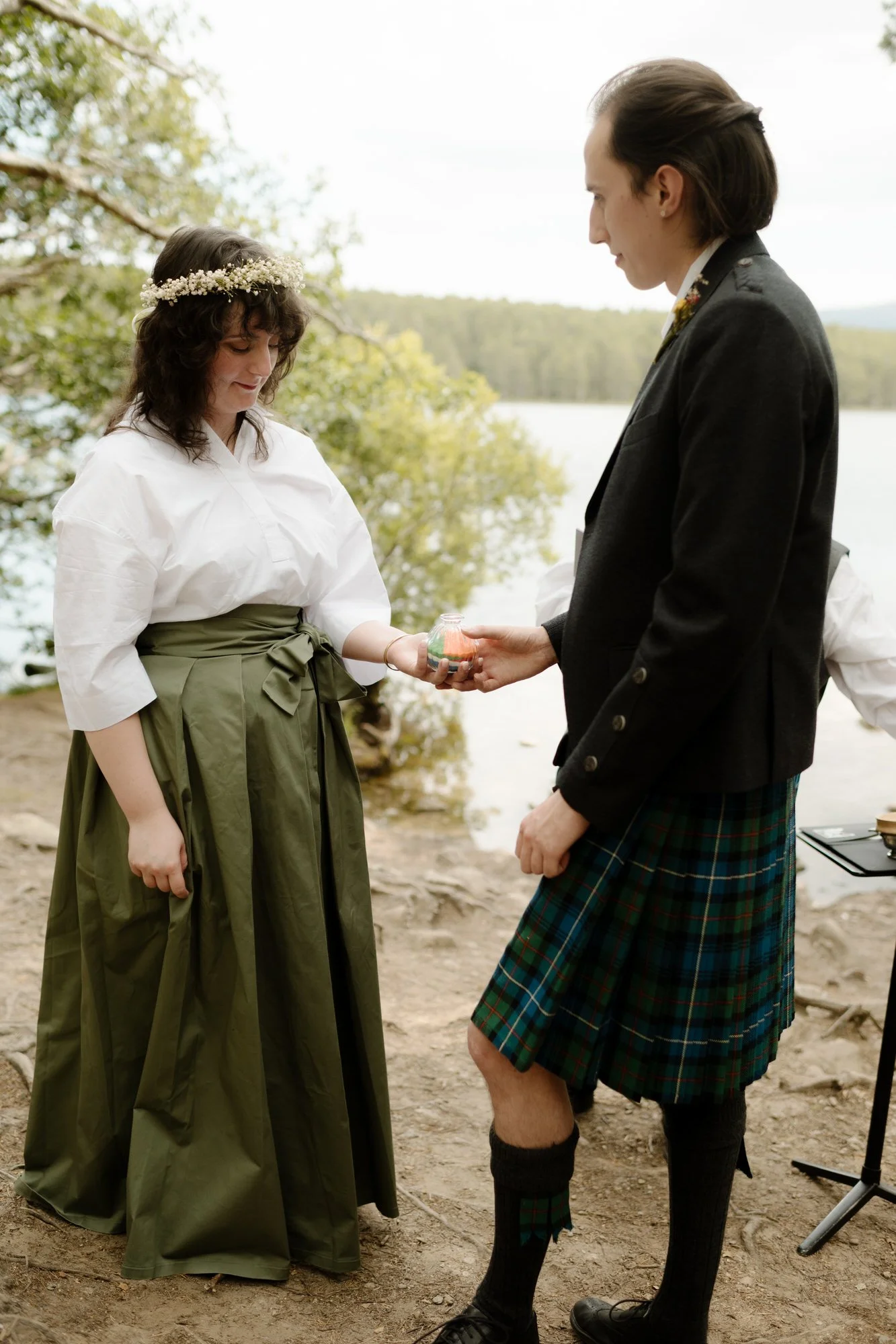 outdoor wedding ceremony Scotland