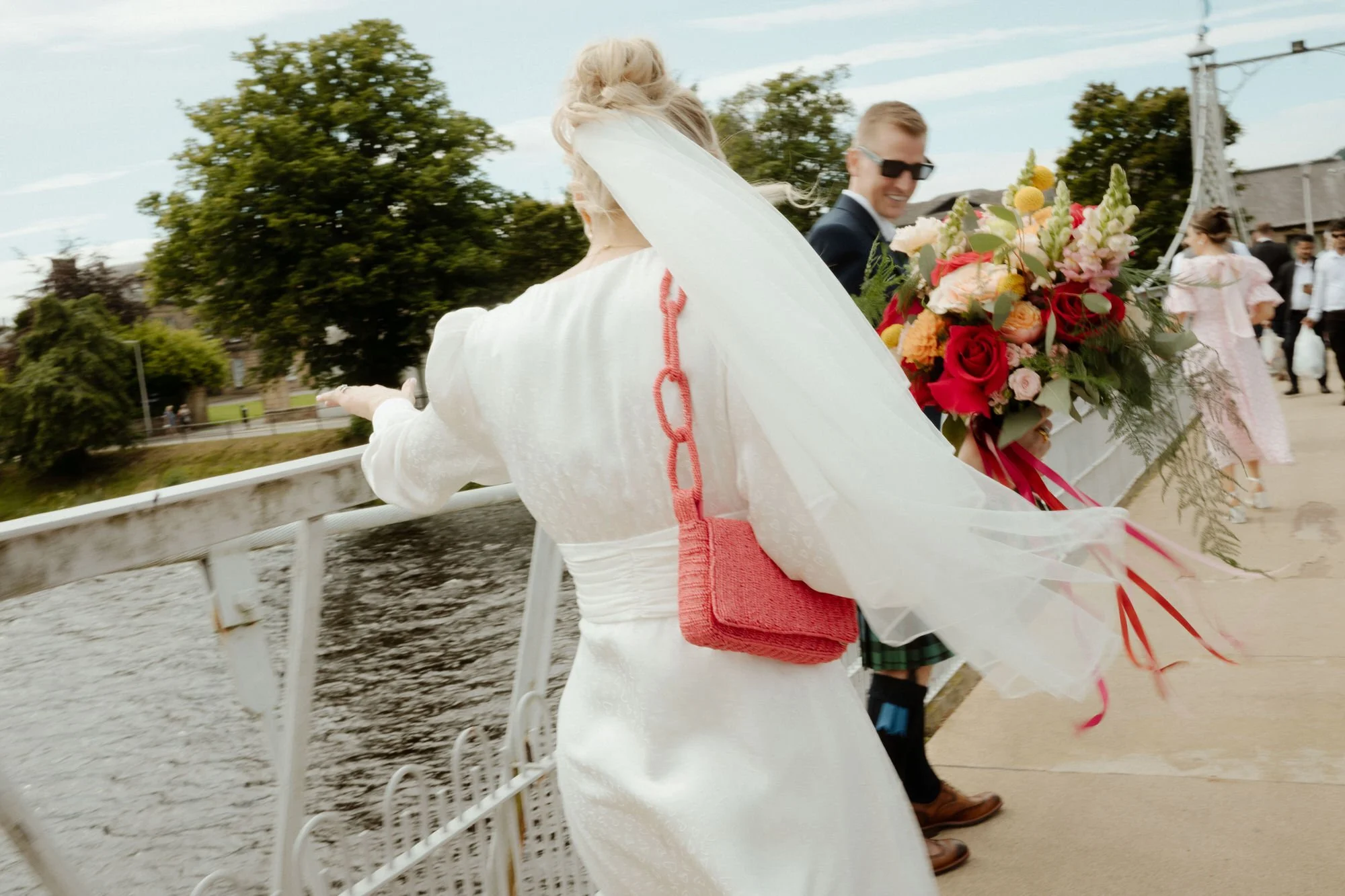 on the way to wedding