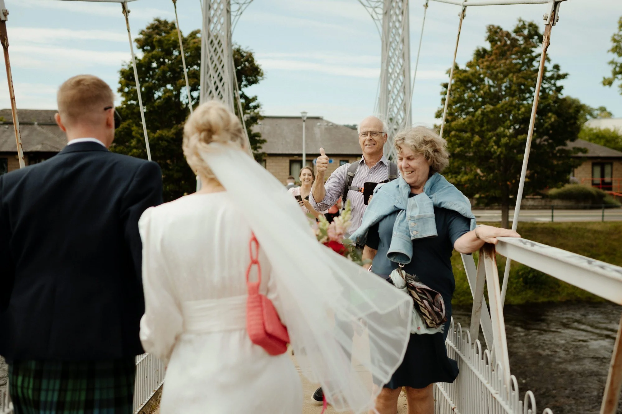 on the way to a wedding