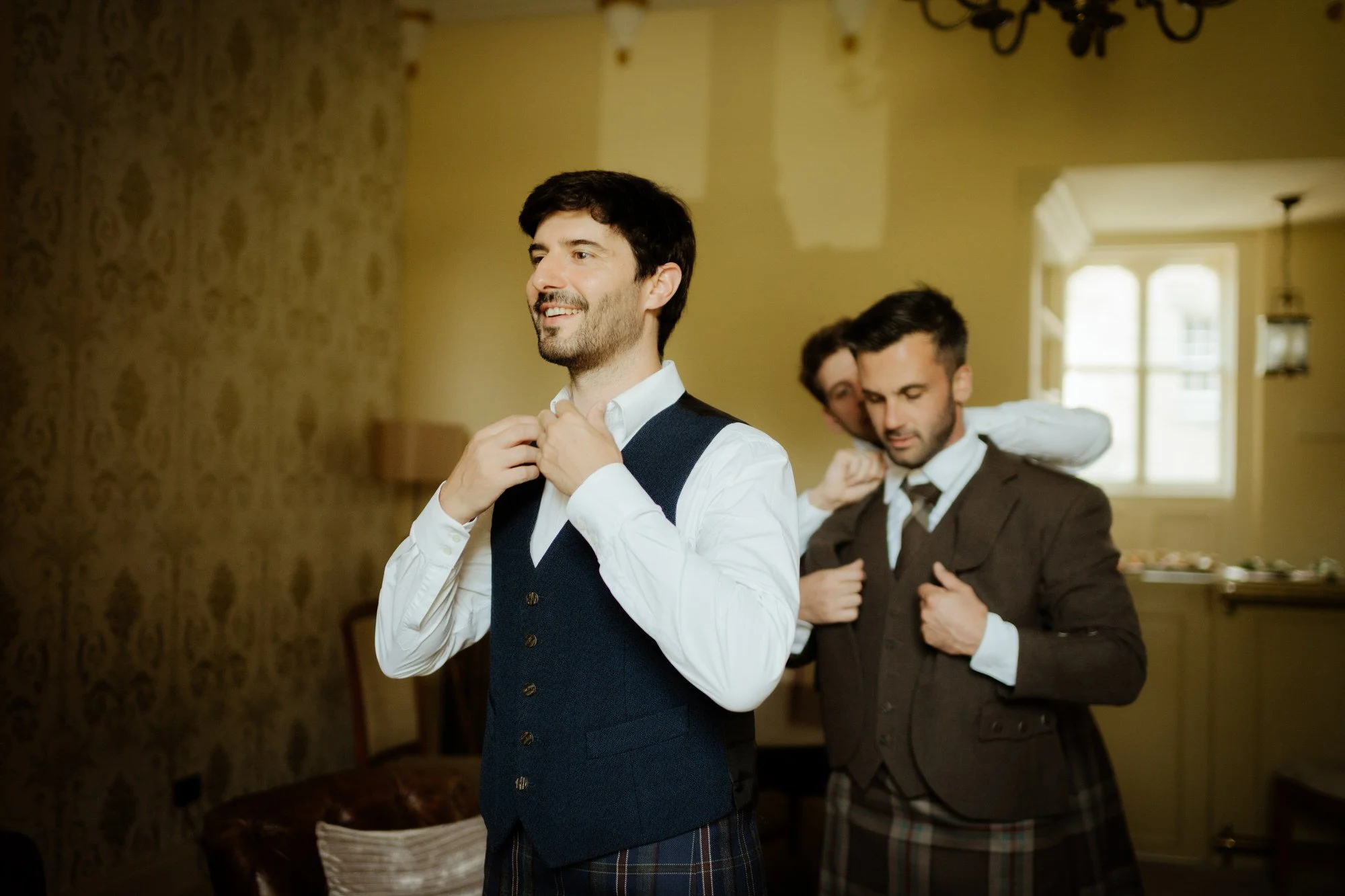 Groom at Carberry Tower