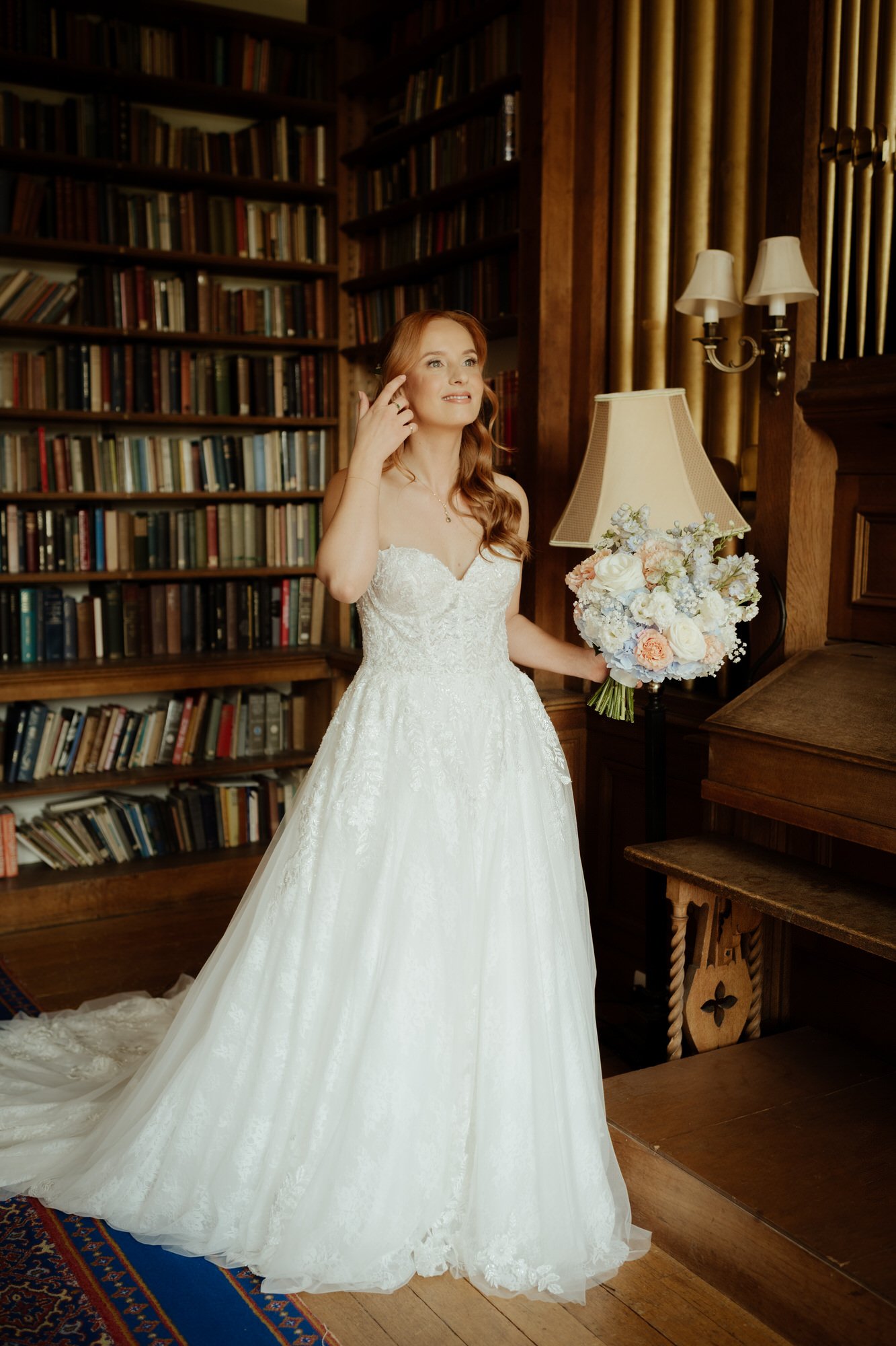 Bride at Carberry Tower