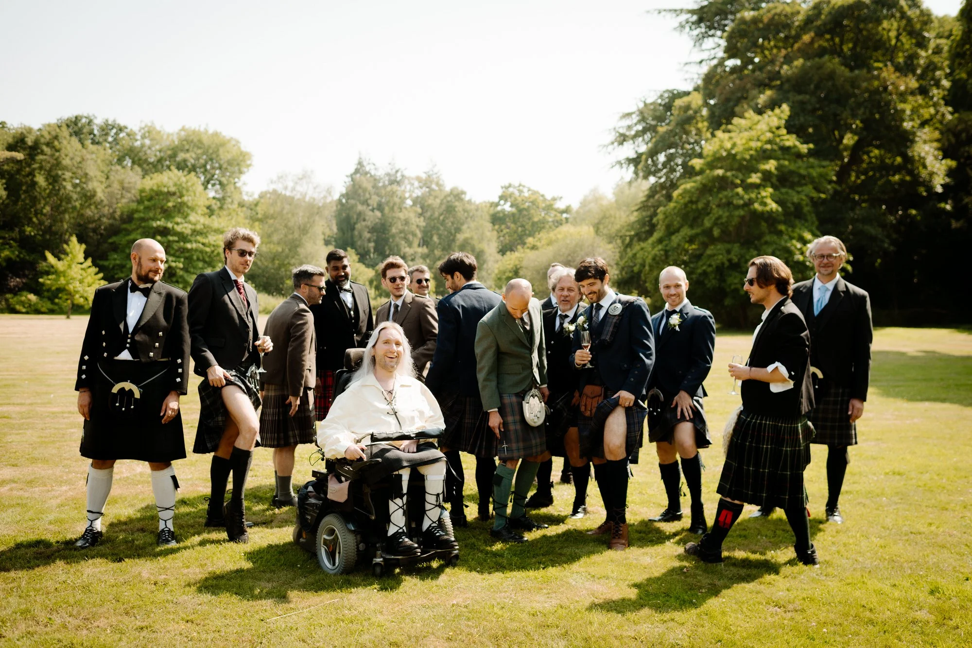 family photographs at wedding near Edinburgh