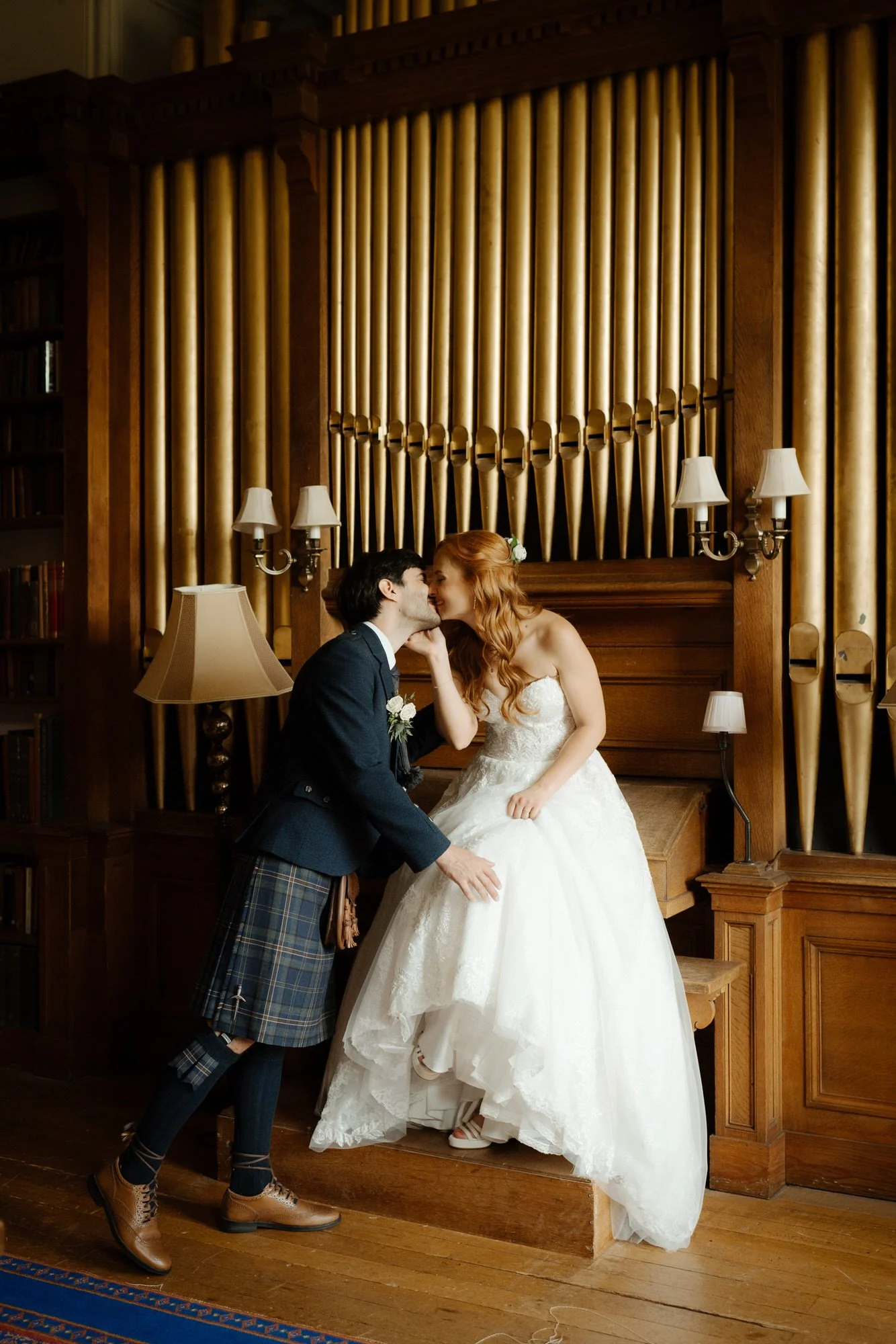 wedding portraits bride and groom in Scotland