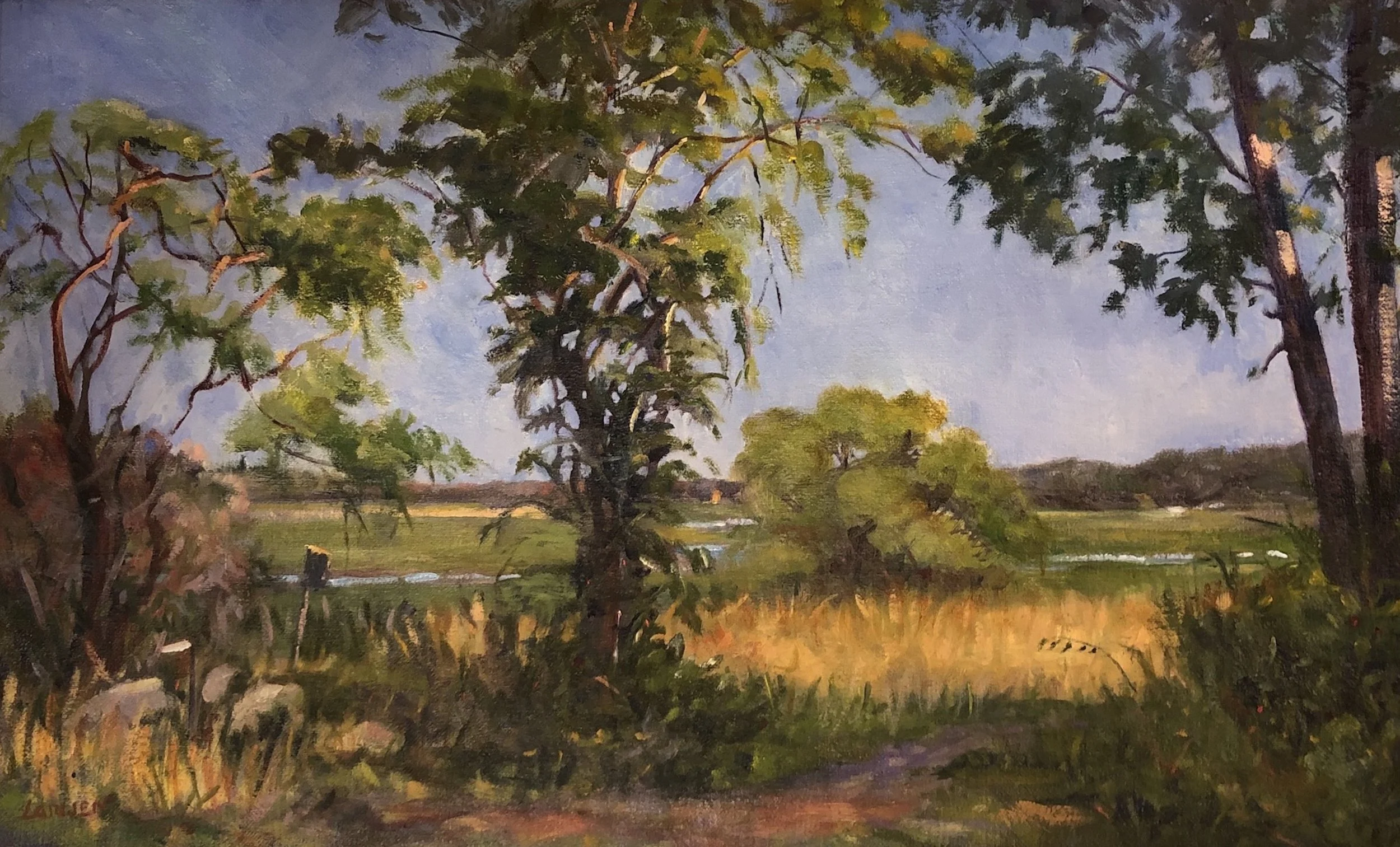 “Symphony in Gold”, an oil painting by Lorwen ‘Connie’ Nagle