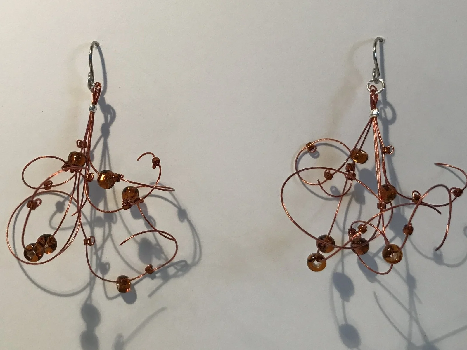Copper Tassle Earrings