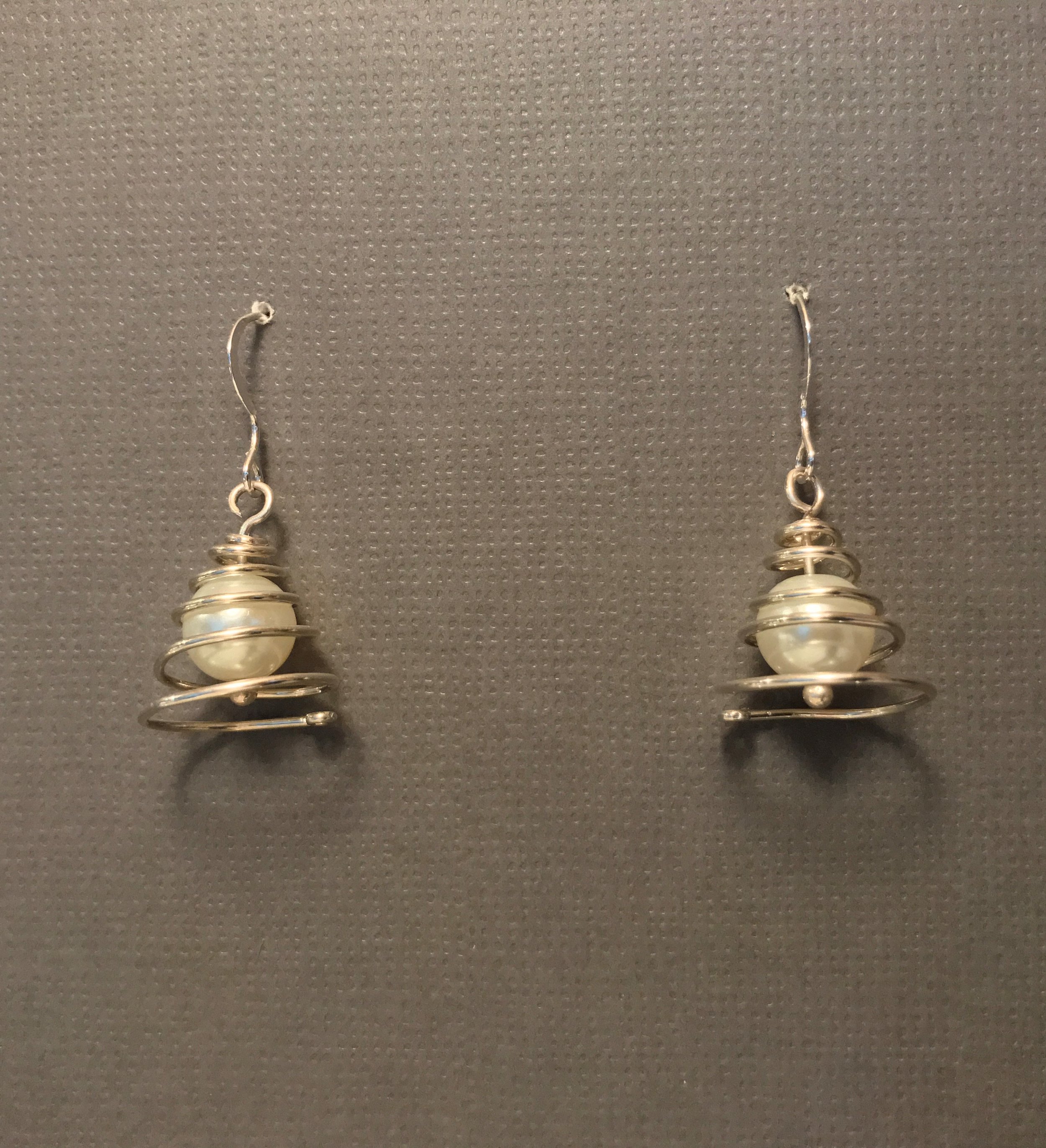 Copy of Pearl Christmas Tree Earrings