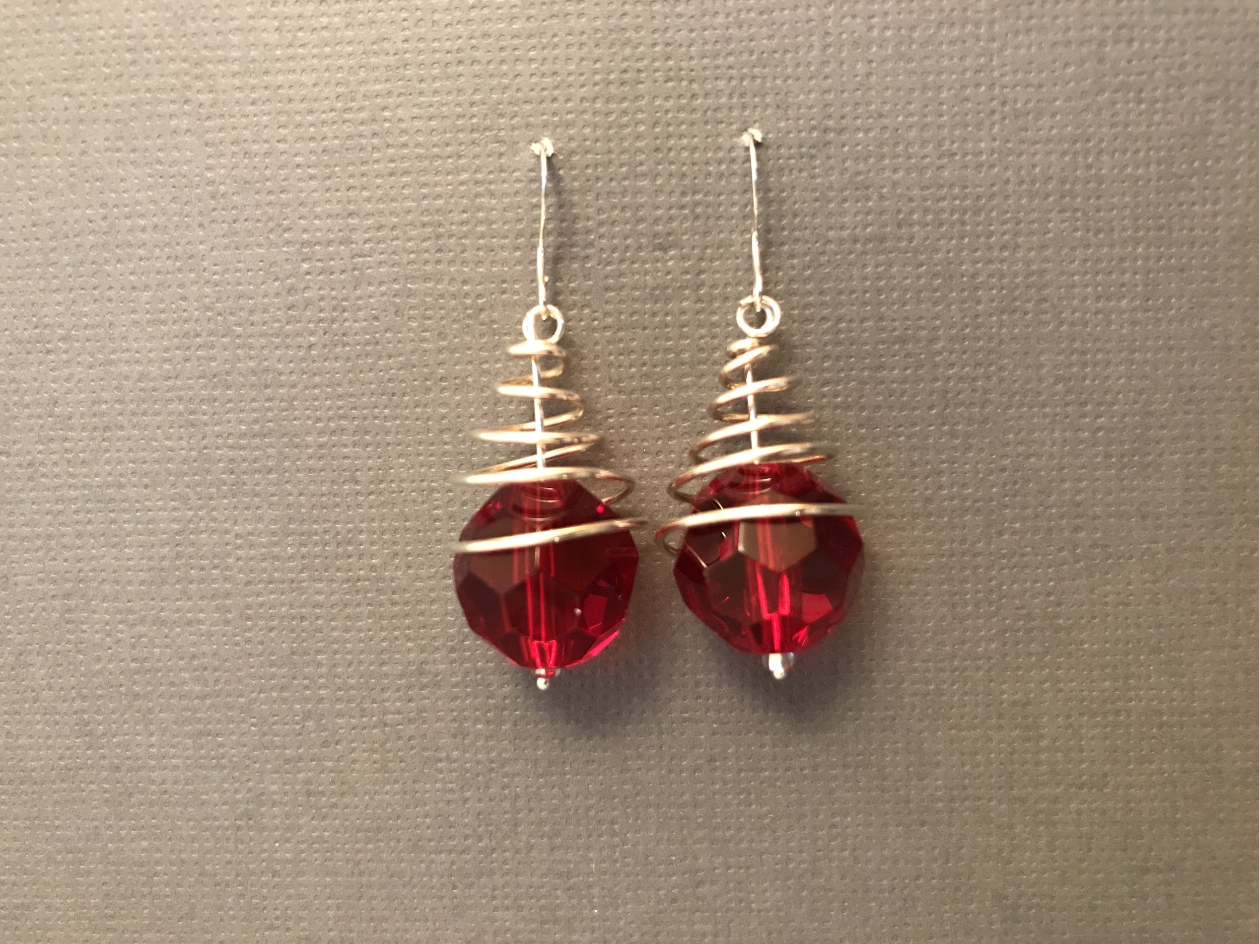 Copy of Red Christmas Tree Earrings