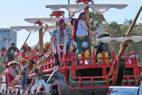 Pirates in the Gasparilla Parade.